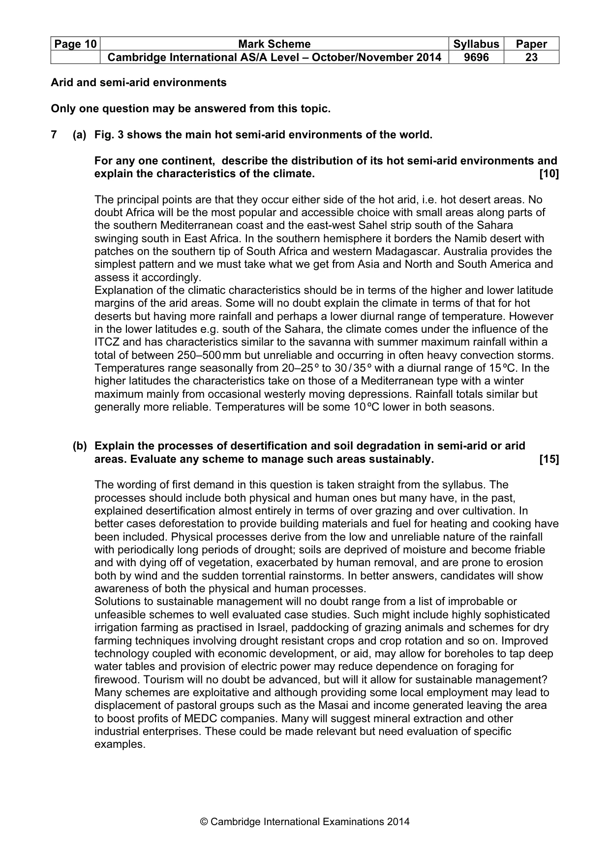 Mark scheme, page 10 of 12