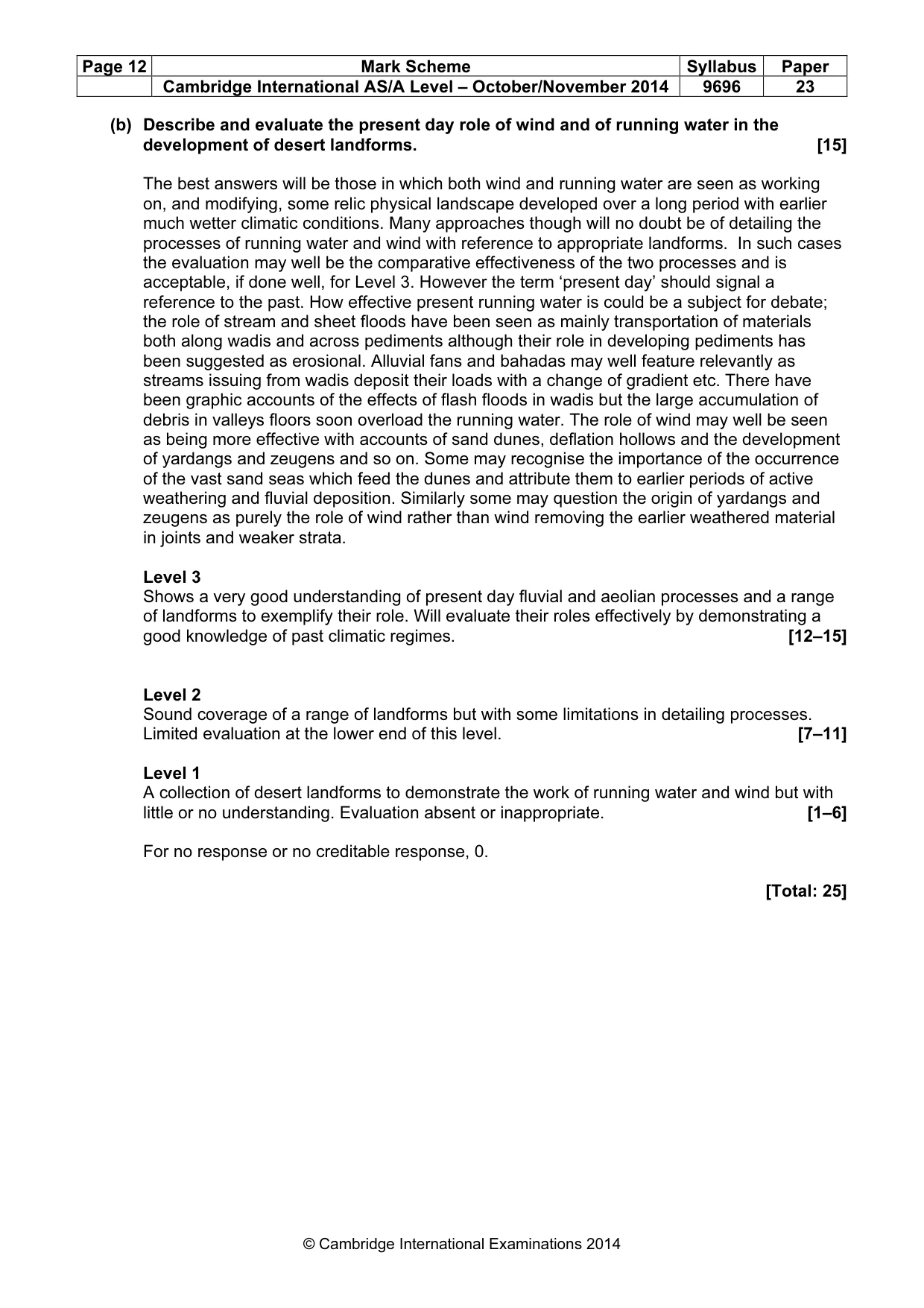 Mark scheme, page 12 of 12