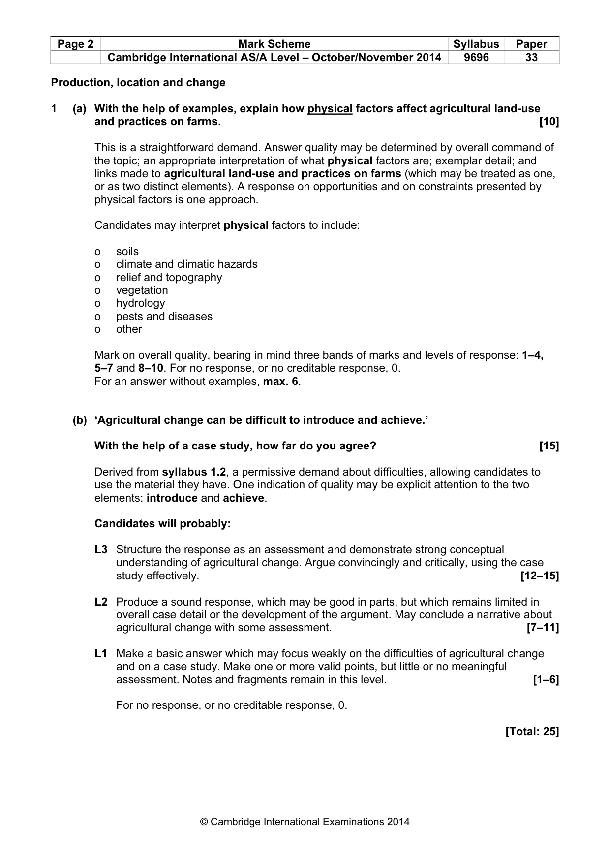 Mark scheme, page 2 of 9