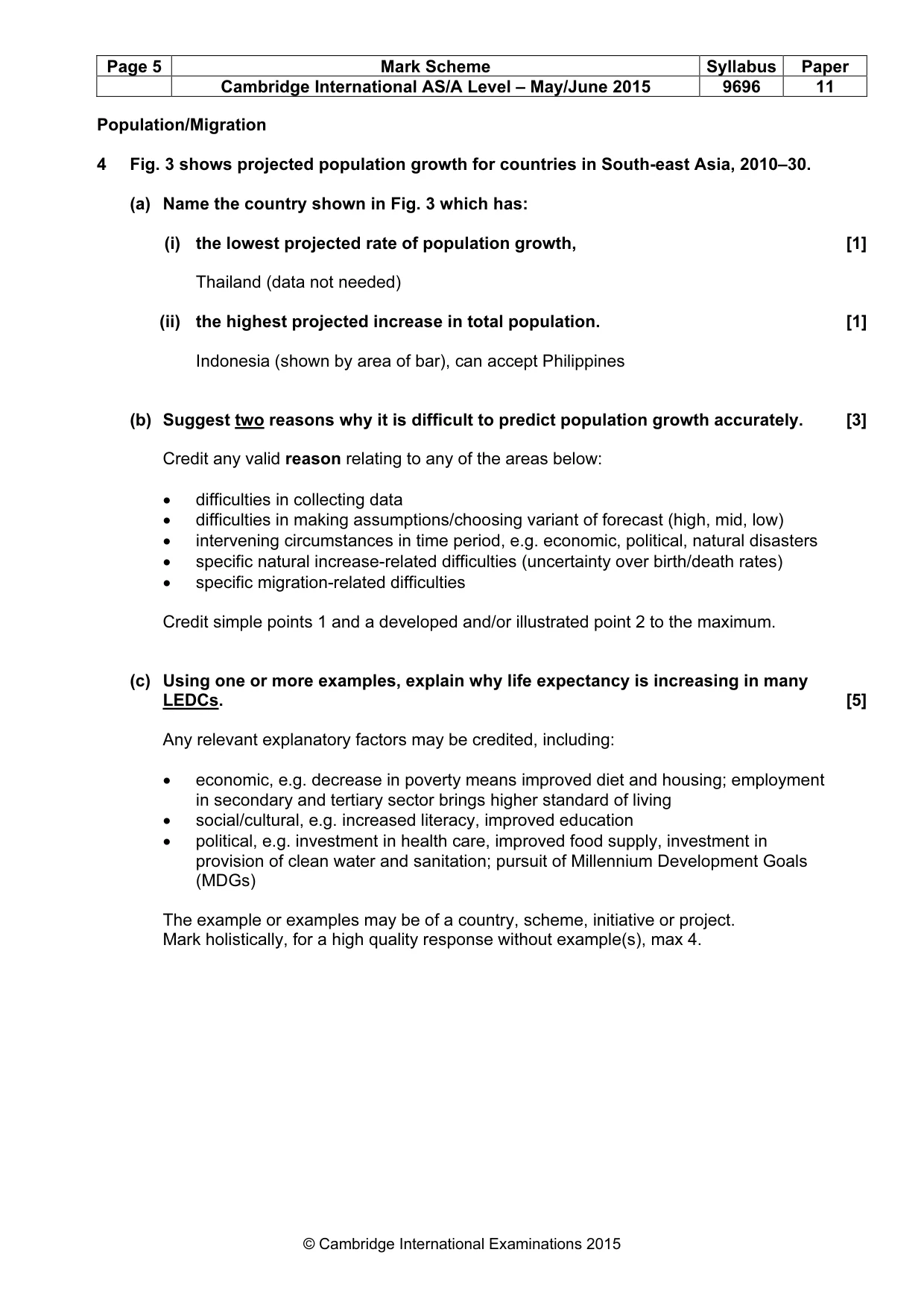 Mark scheme, page 5 of 19