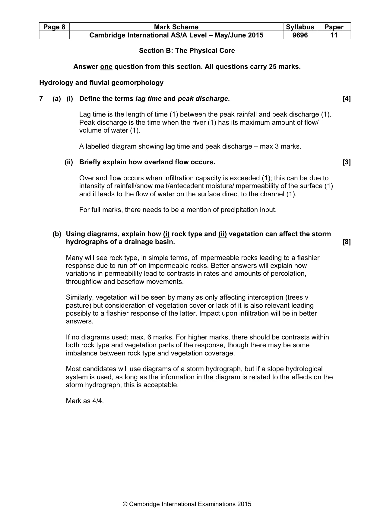 Mark scheme, page 8 of 19