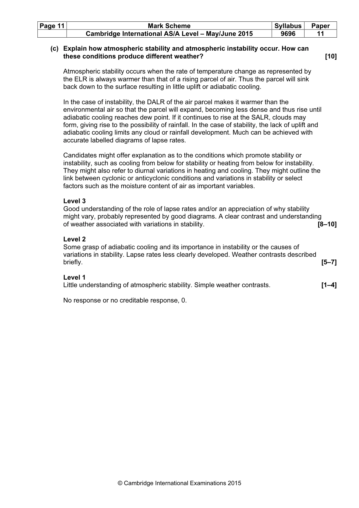 Mark scheme, page 11 of 19