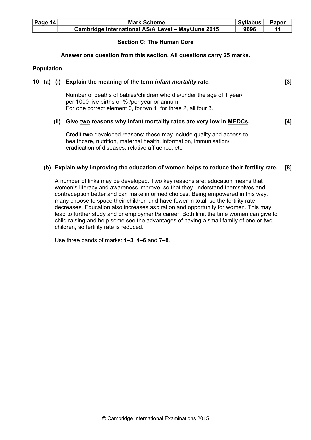 Mark scheme, page 14 of 19