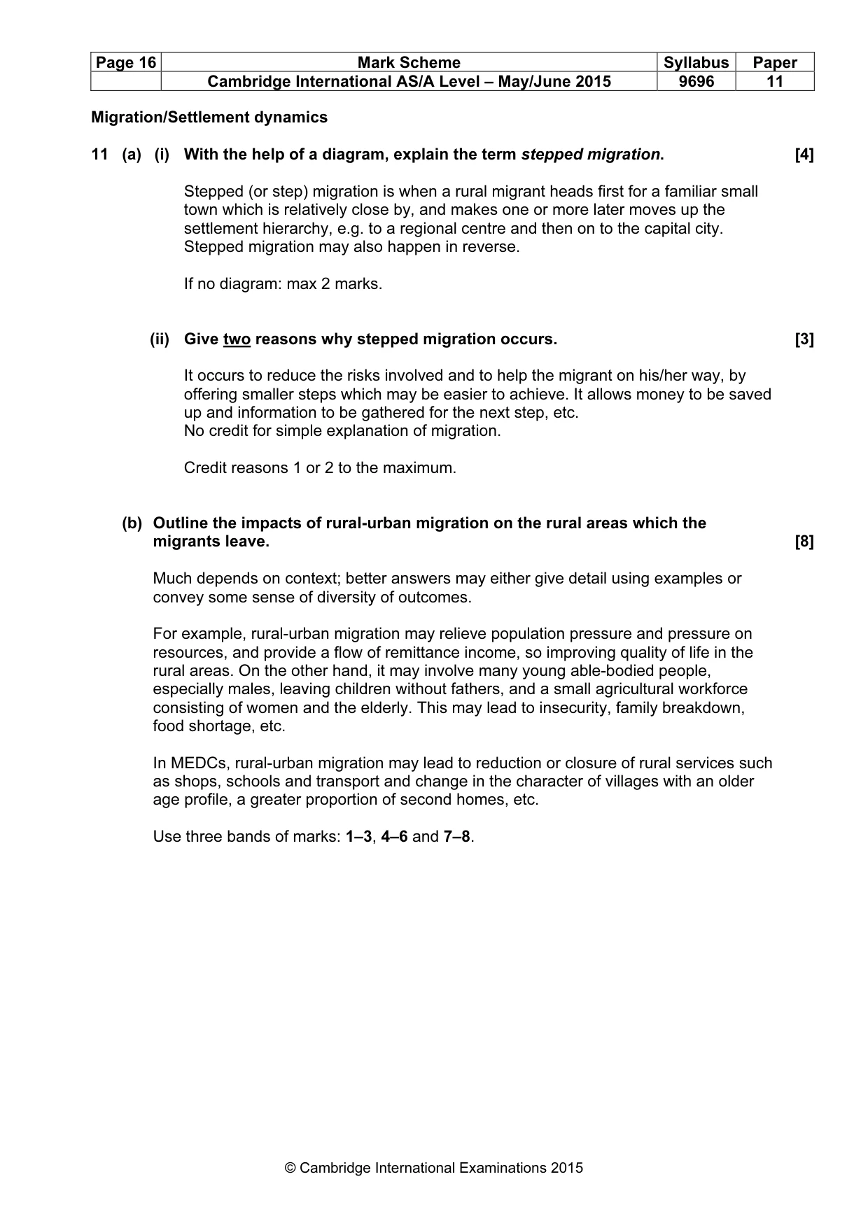 Mark scheme, page 16 of 19