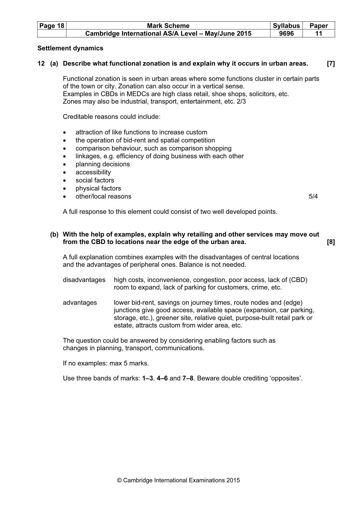 Mark scheme, page 18 of 19