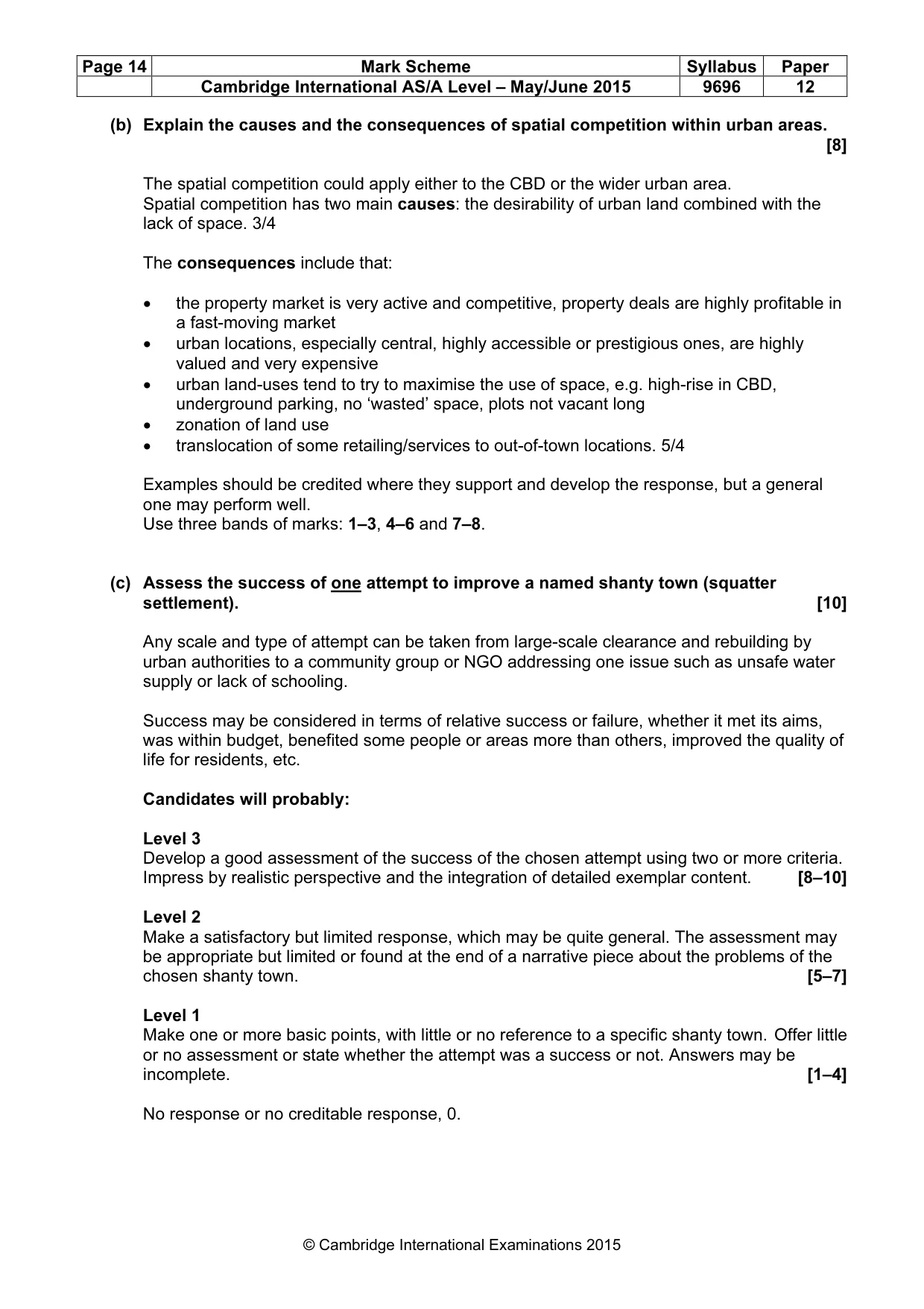 Mark scheme, page 14 of 14