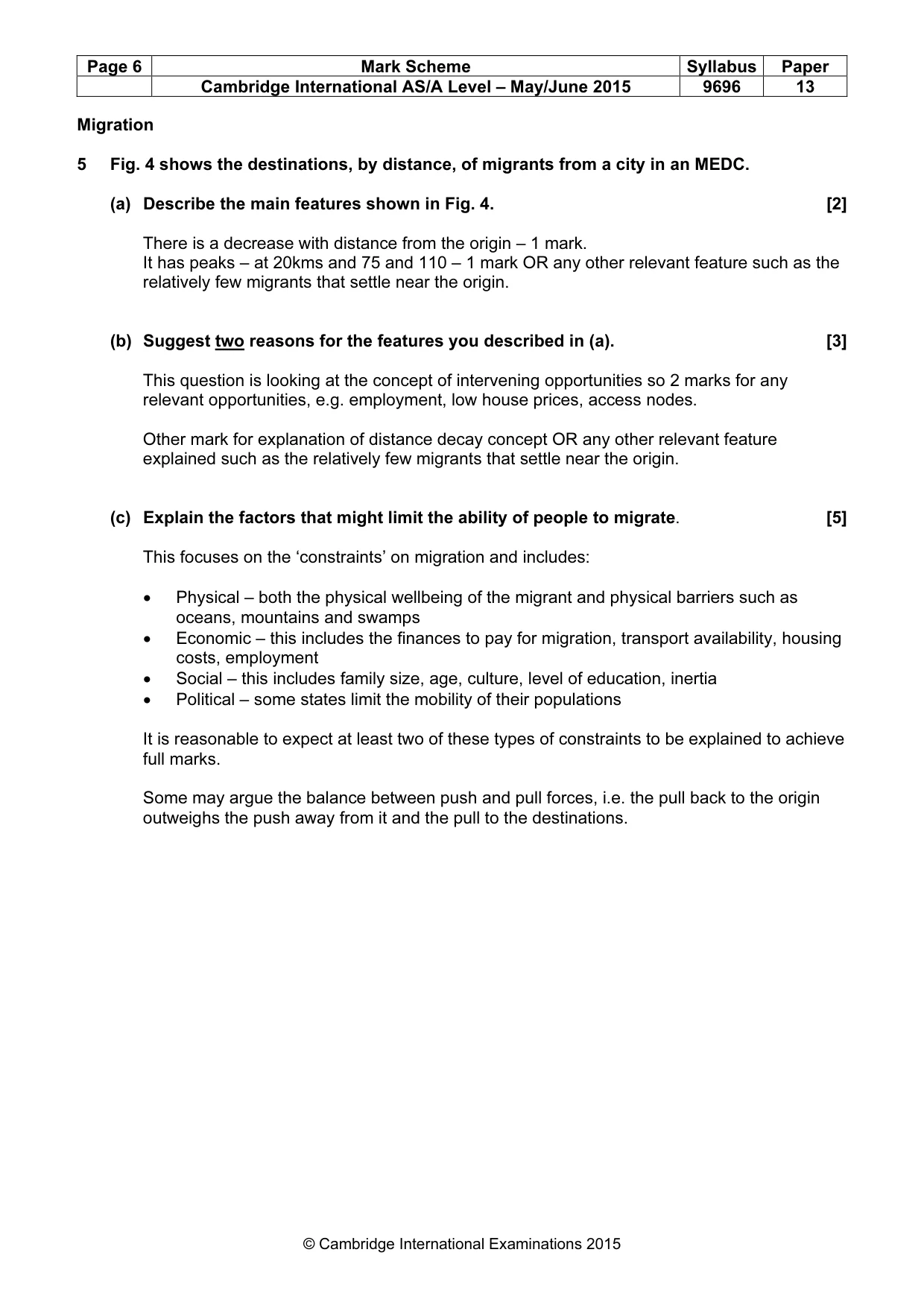 Mark scheme, page 6 of 18