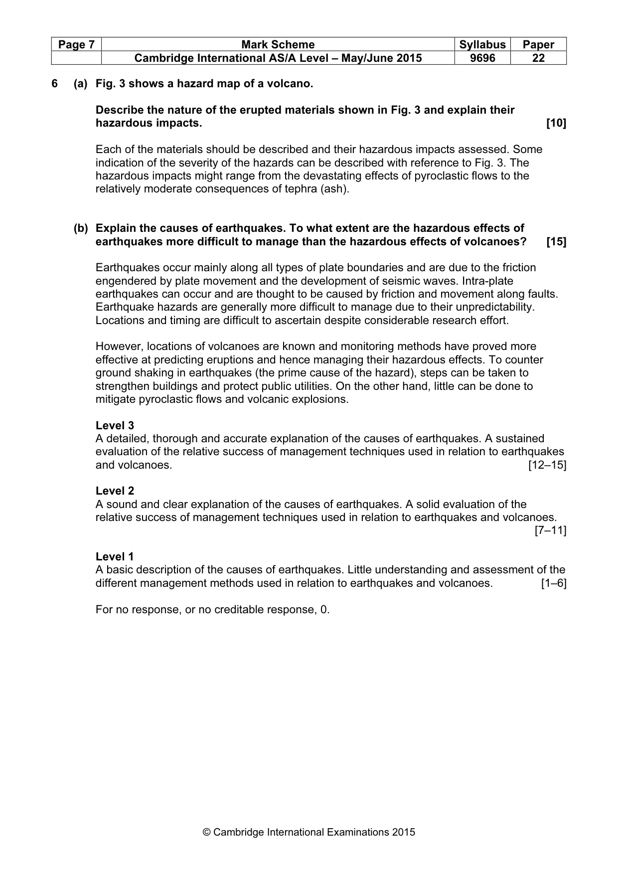 Mark scheme, page 7 of 9