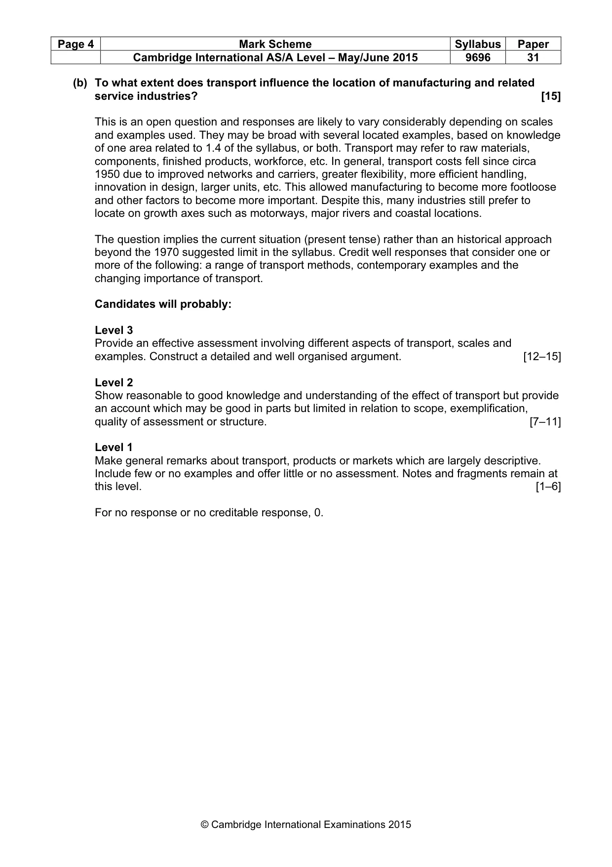 Mark scheme, page 4 of 13