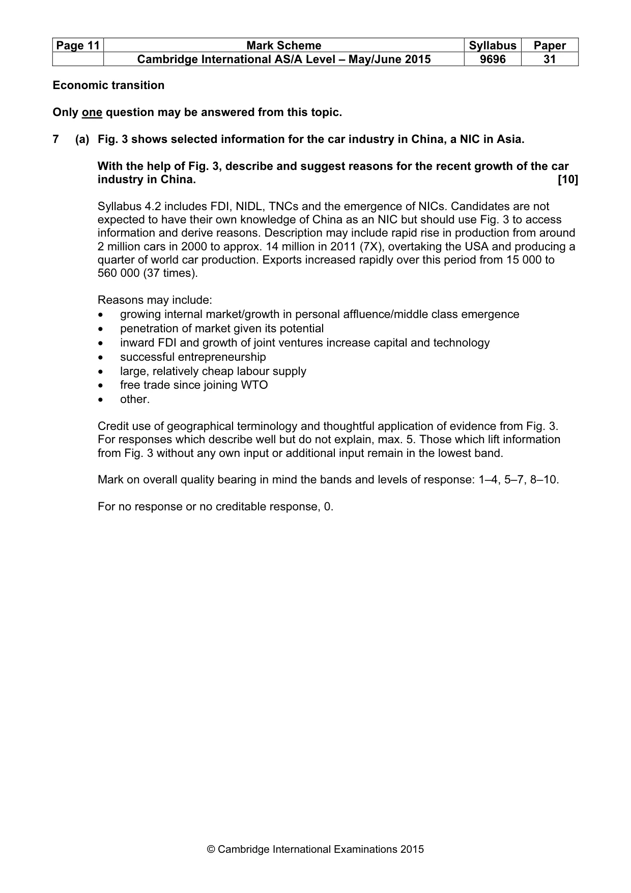 Mark scheme, page 11 of 13