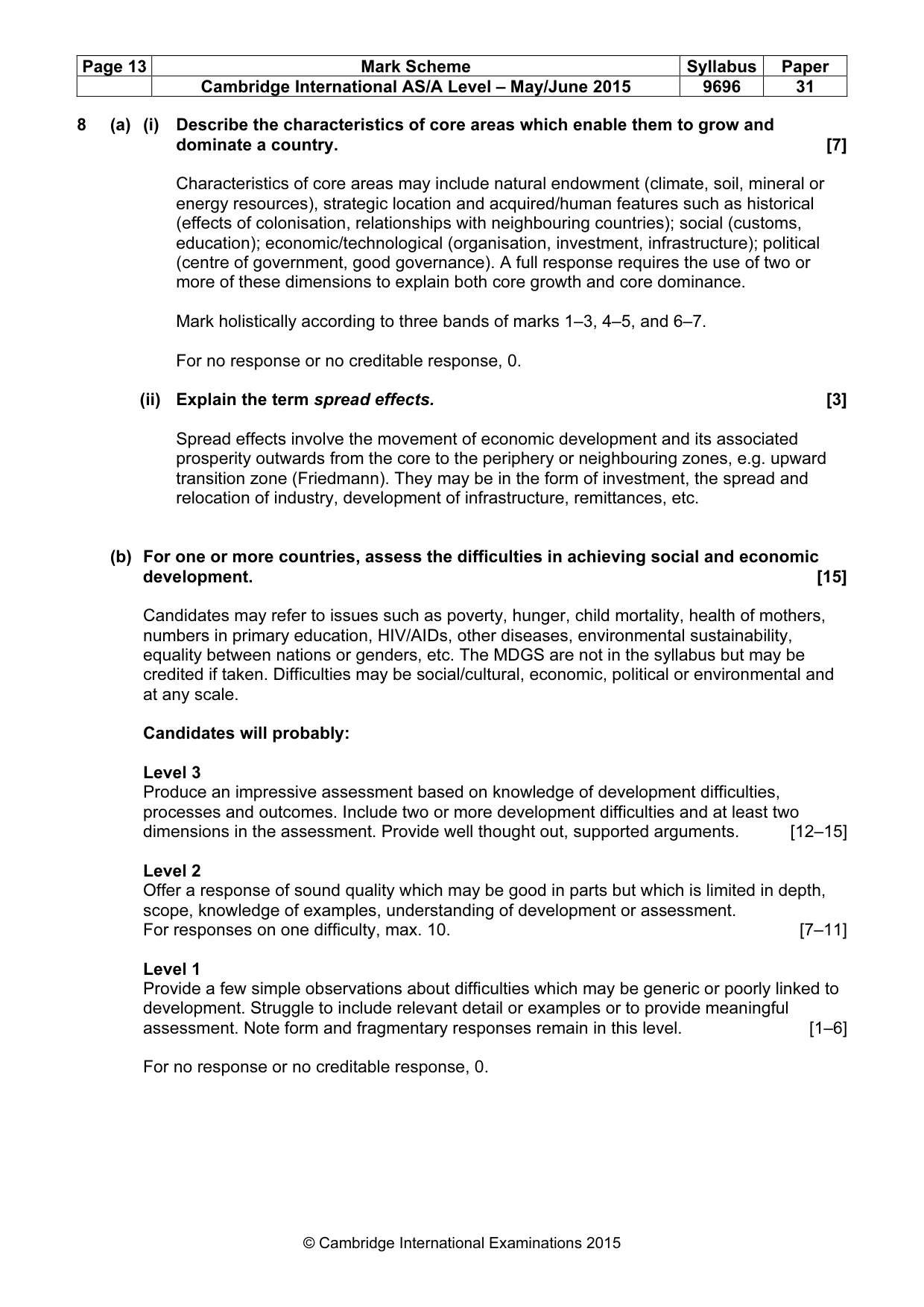 Mark scheme, page 13 of 13