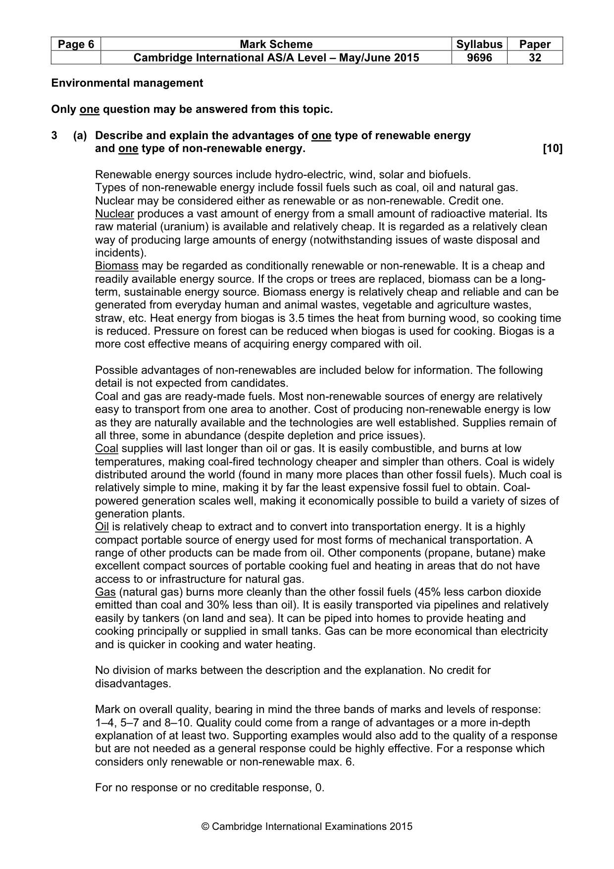 Mark scheme, page 6 of 14