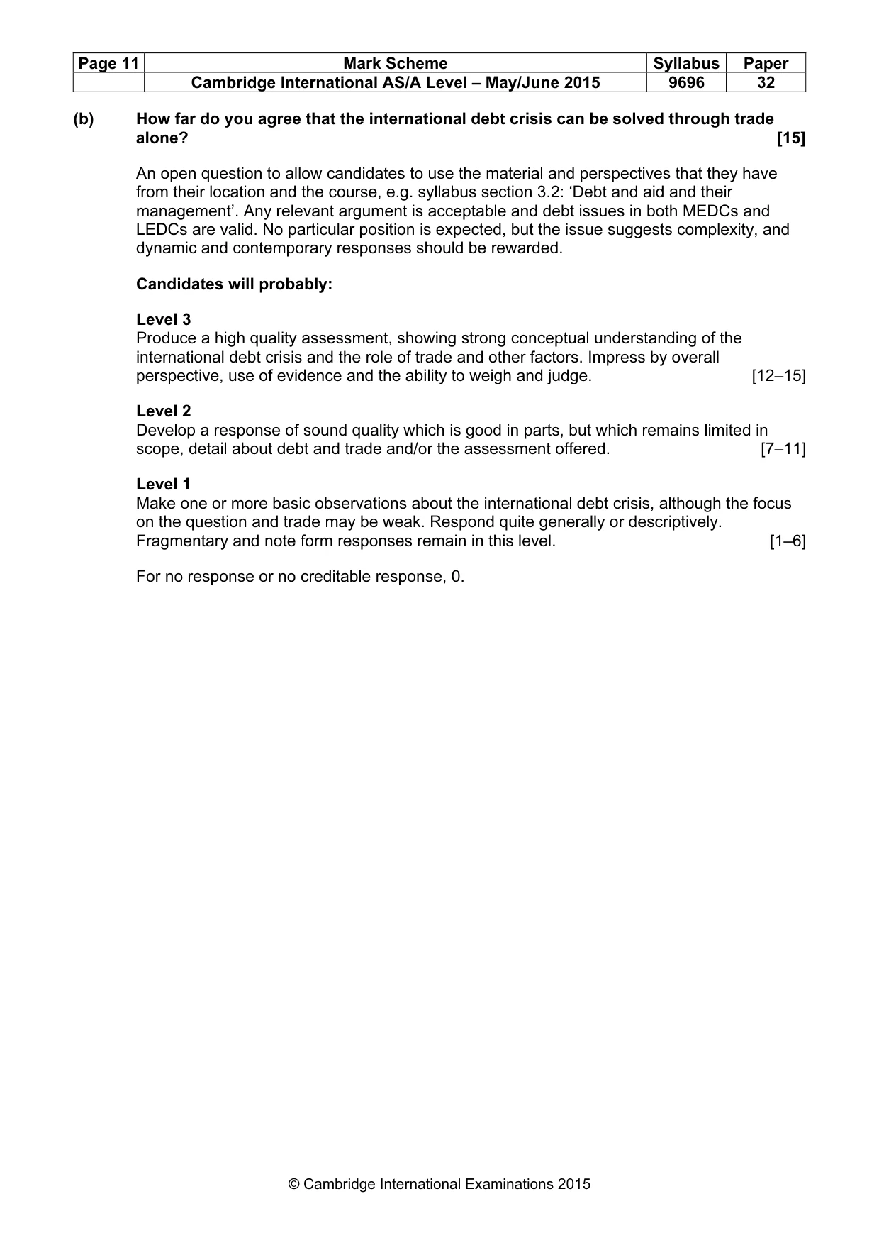 Mark scheme, page 11 of 14