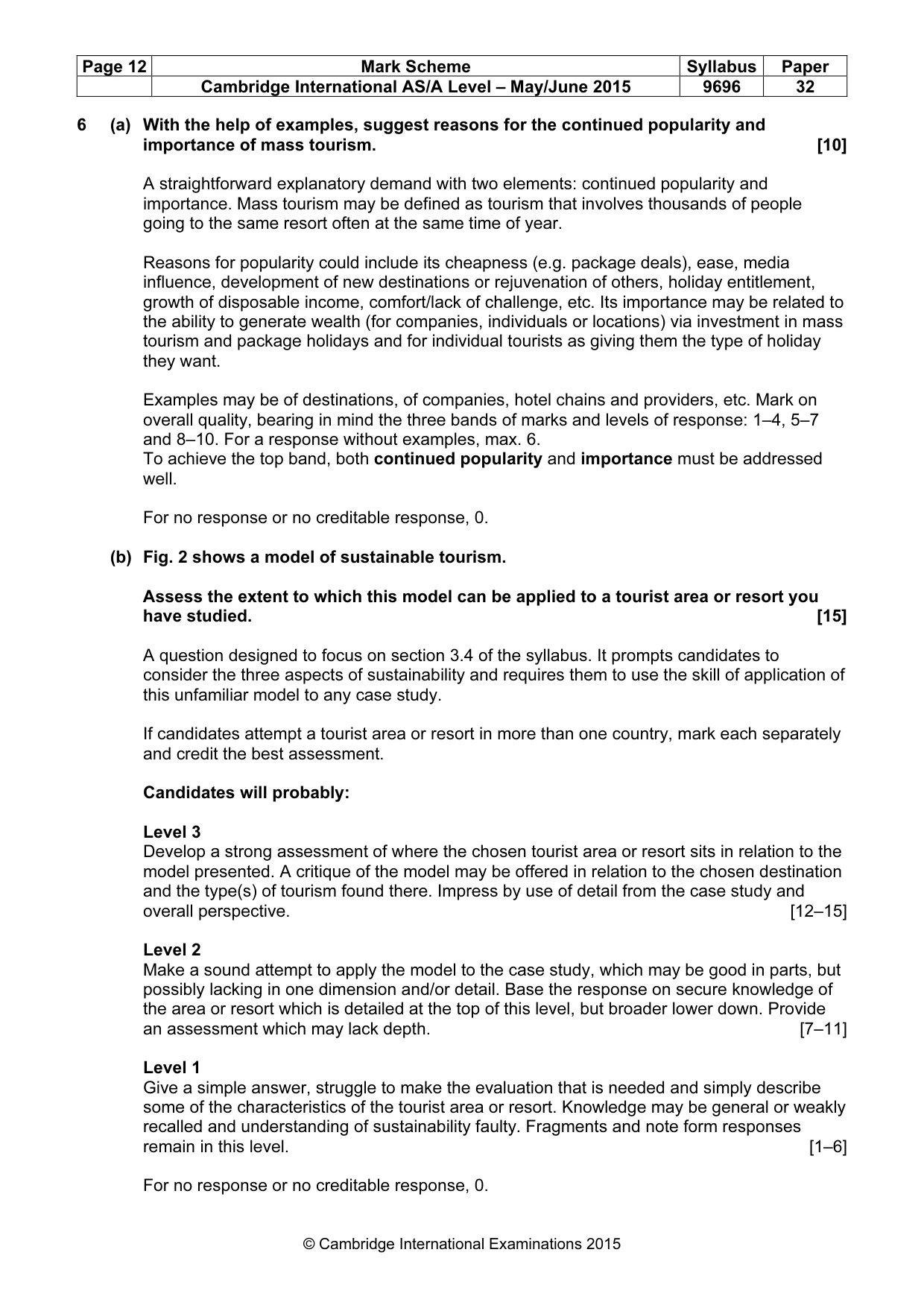 Mark scheme, page 12 of 14