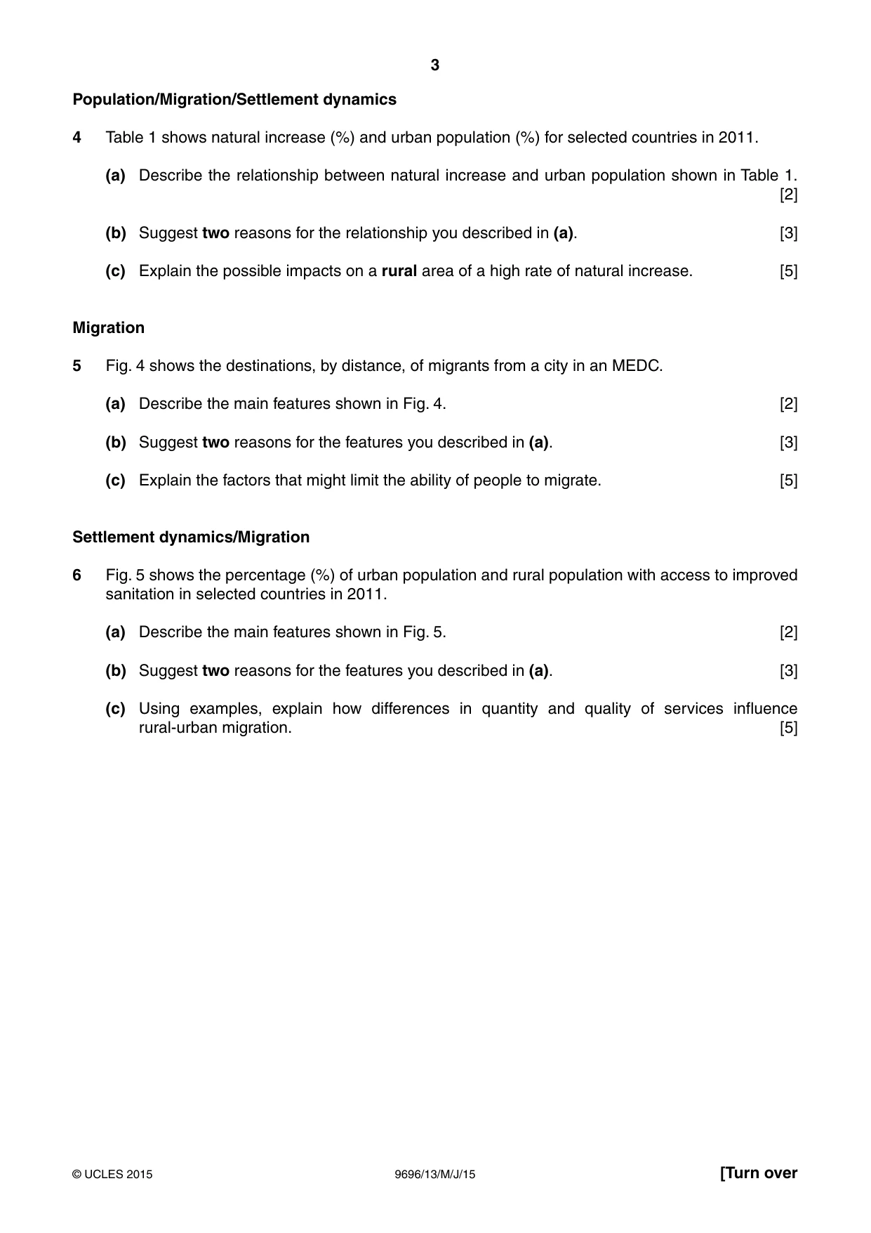 Cambridge A Level Geography 9696 2015 May/June Paper 1 · Variant 3 question paper, page 3 of 8