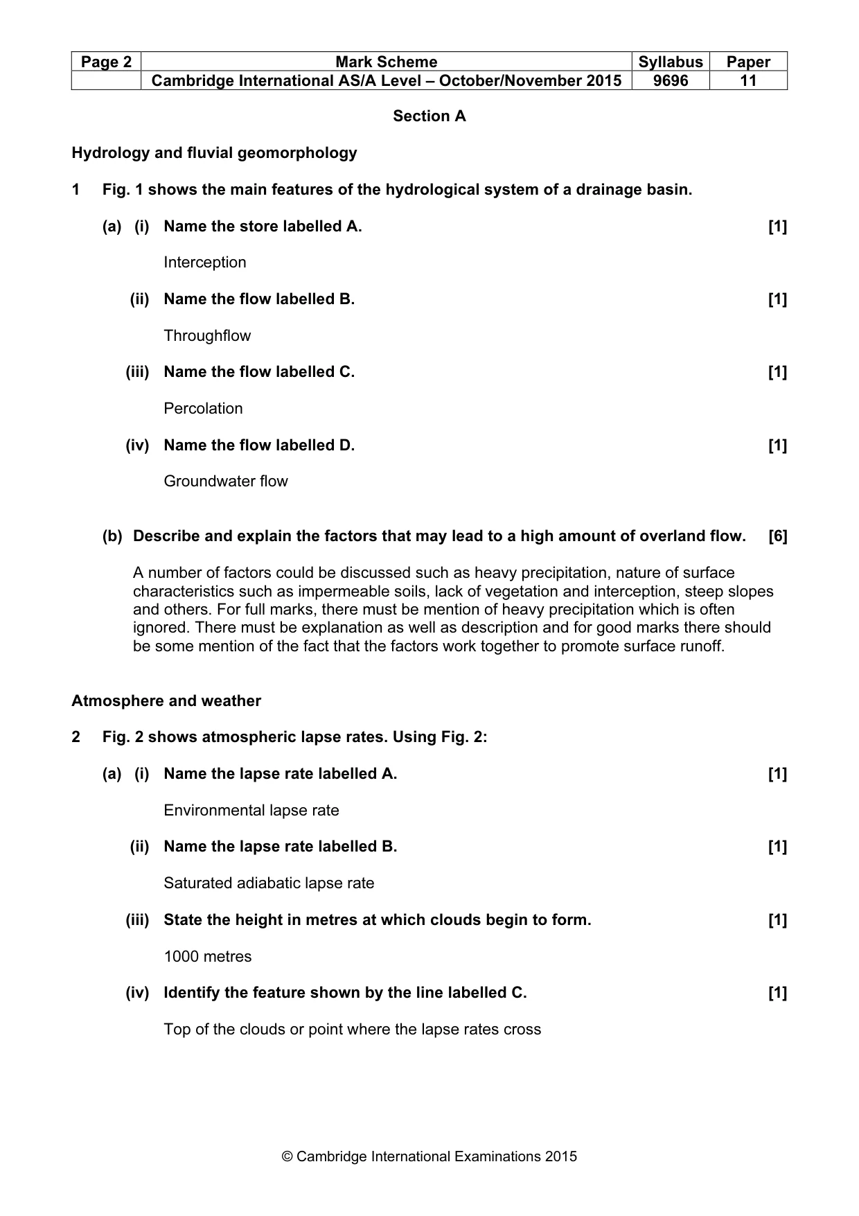 Mark scheme, page 2 of 14