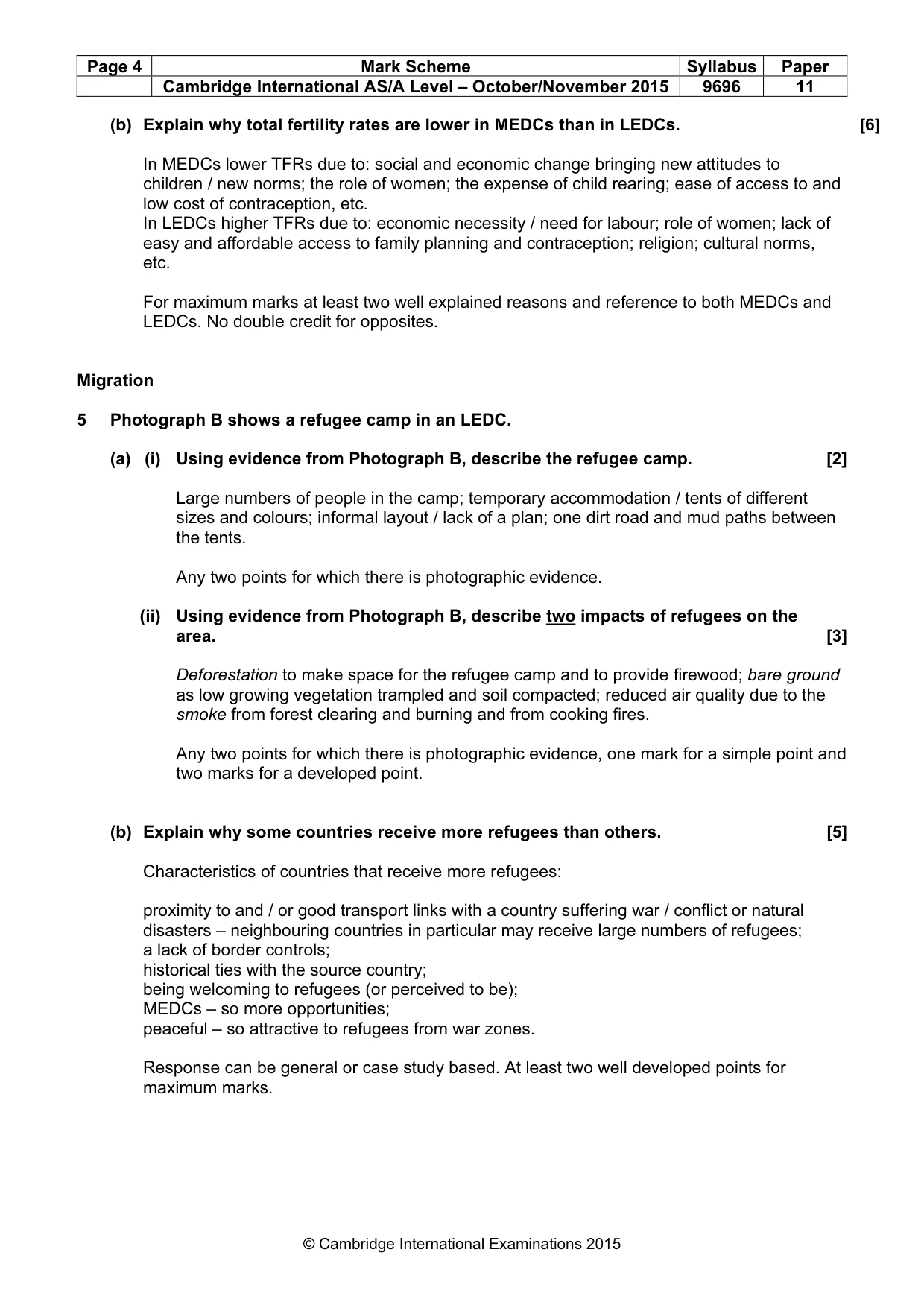 Mark scheme, page 4 of 14
