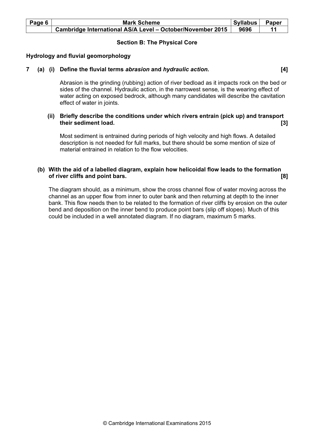 Mark scheme, page 6 of 14