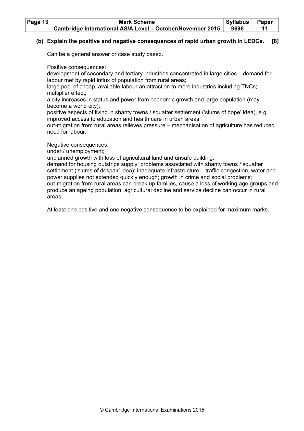 Mark scheme, page 13 of 14