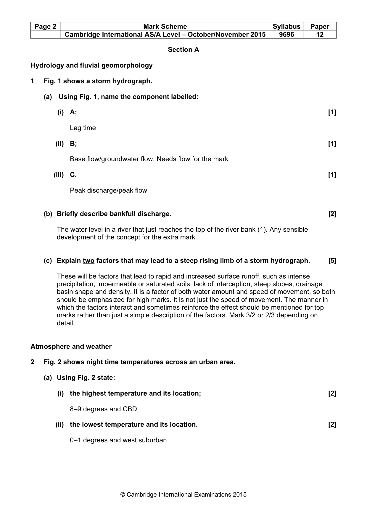 Mark scheme, page 2 of 15