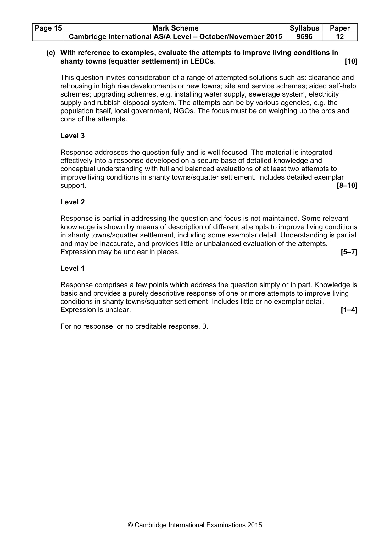 Mark scheme, page 15 of 15