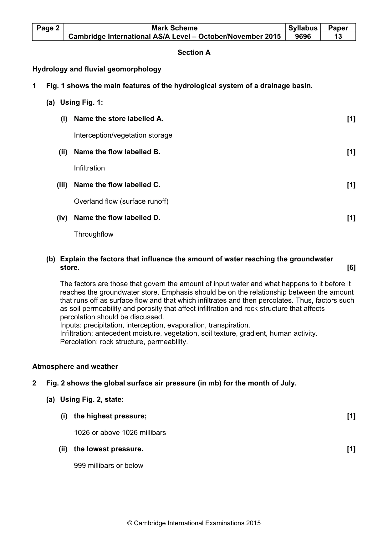 Mark scheme, page 2 of 17