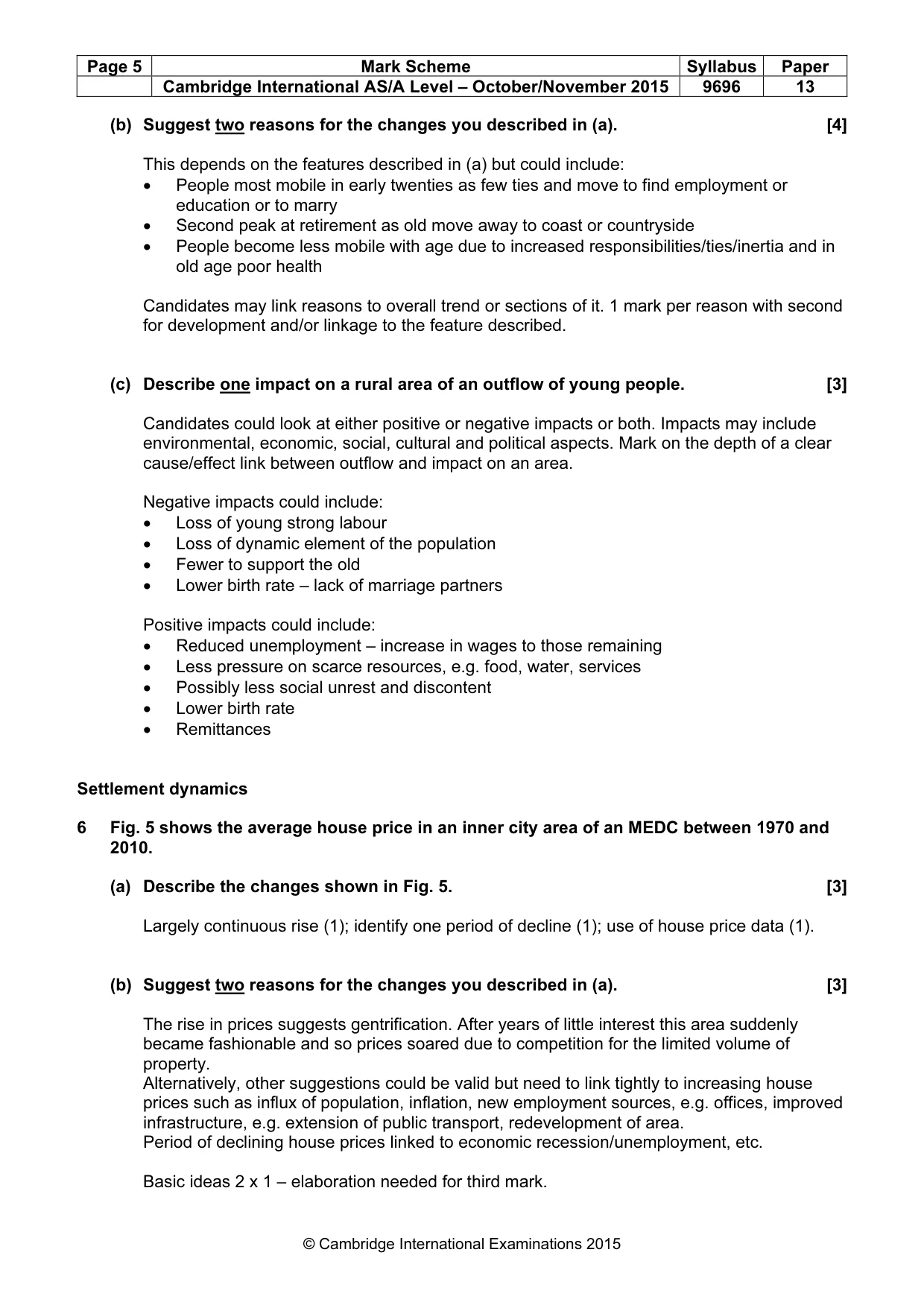 Mark scheme, page 5 of 17