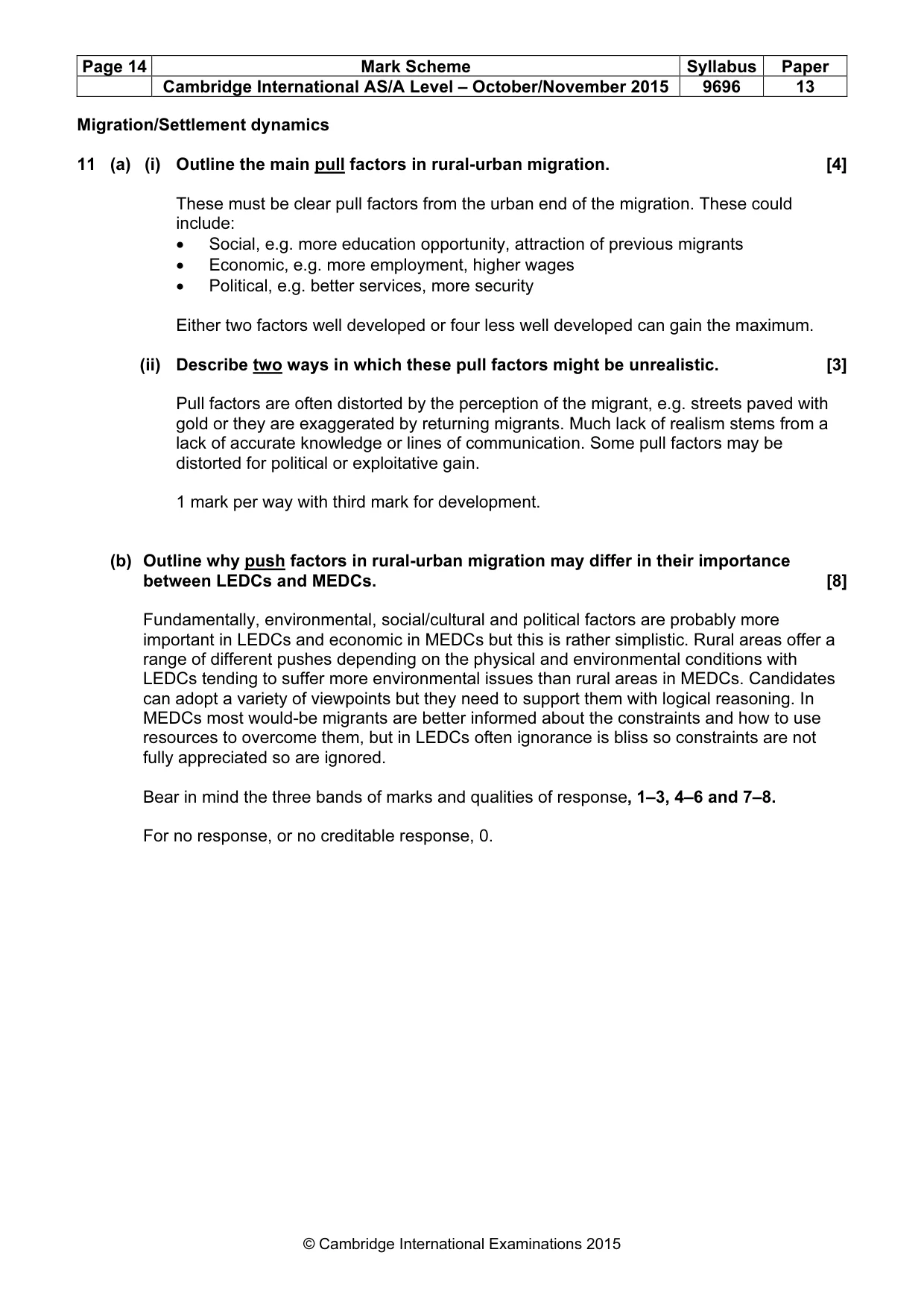Mark scheme, page 14 of 17