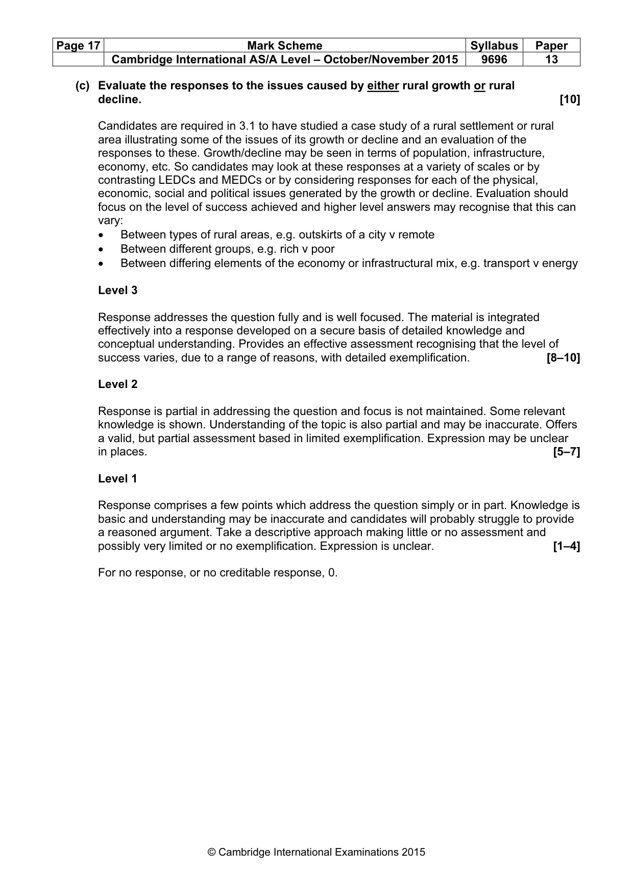 Mark scheme, page 17 of 17