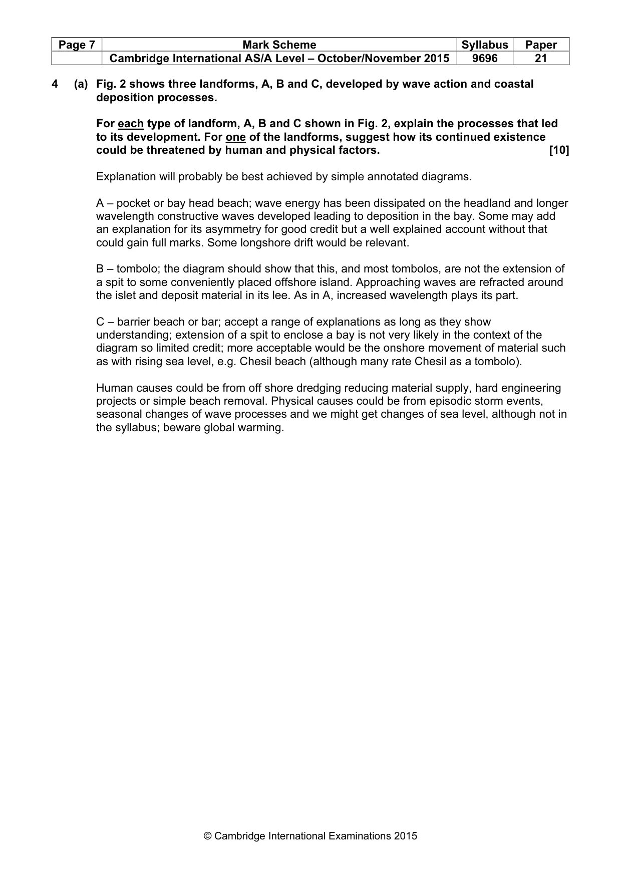 Mark scheme, page 7 of 14
