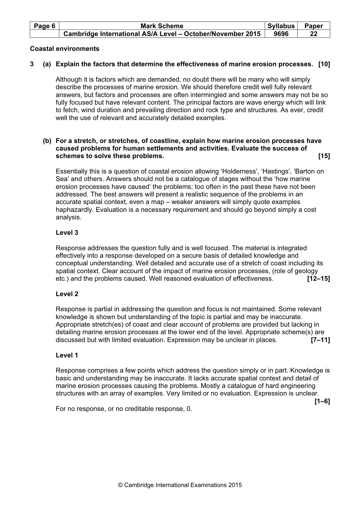 Mark scheme, page 6 of 14
