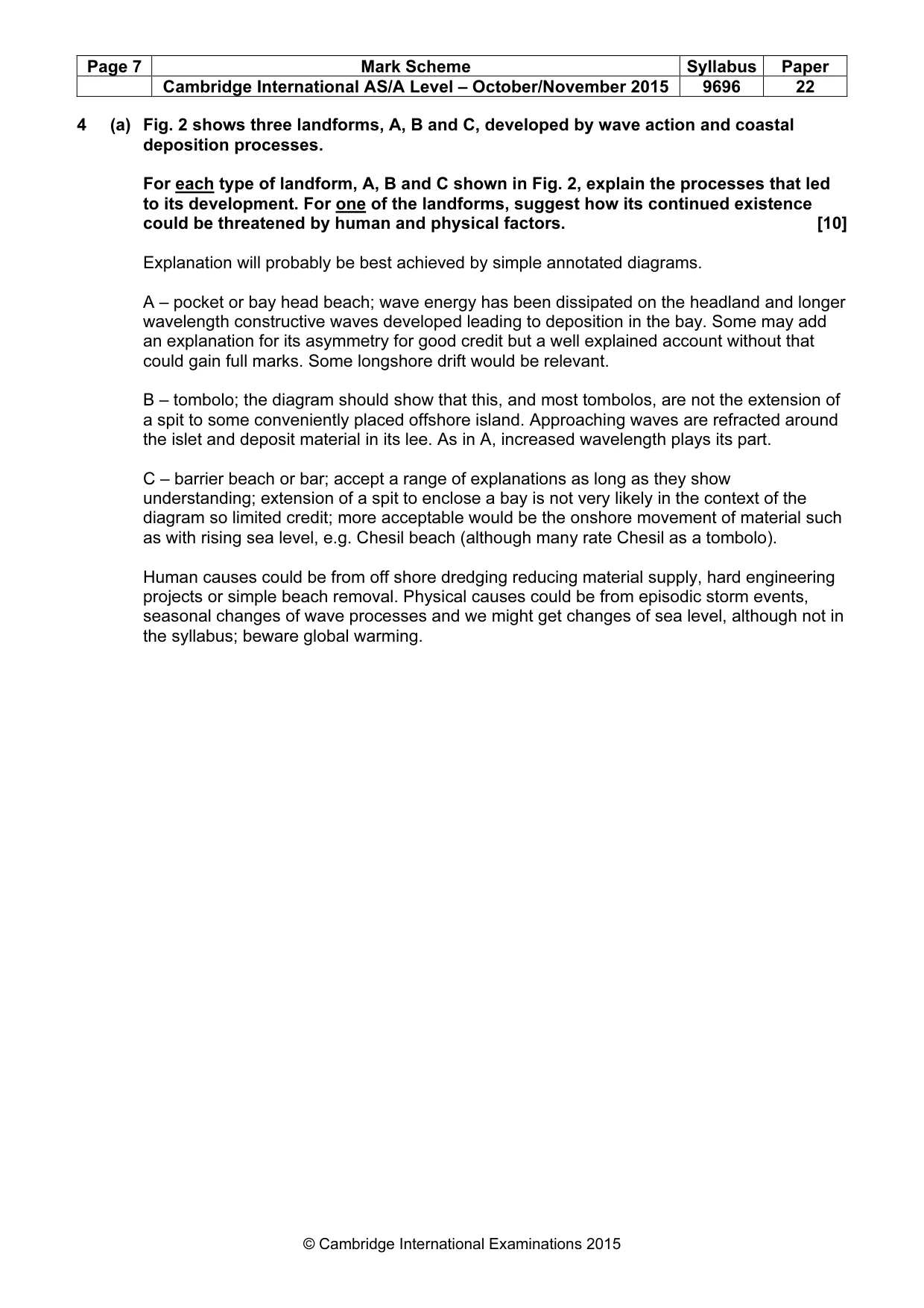Mark scheme, page 7 of 14
