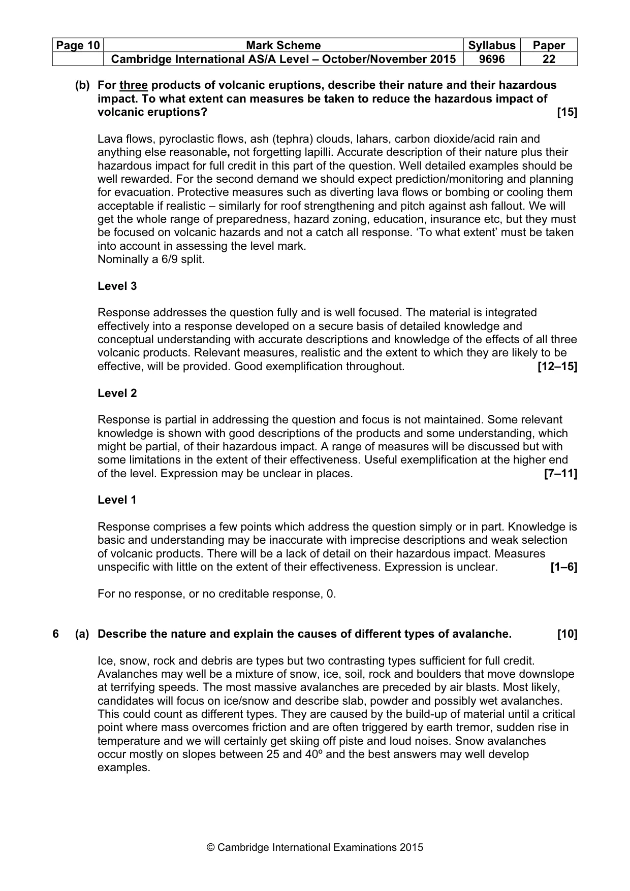 Mark scheme, page 10 of 14