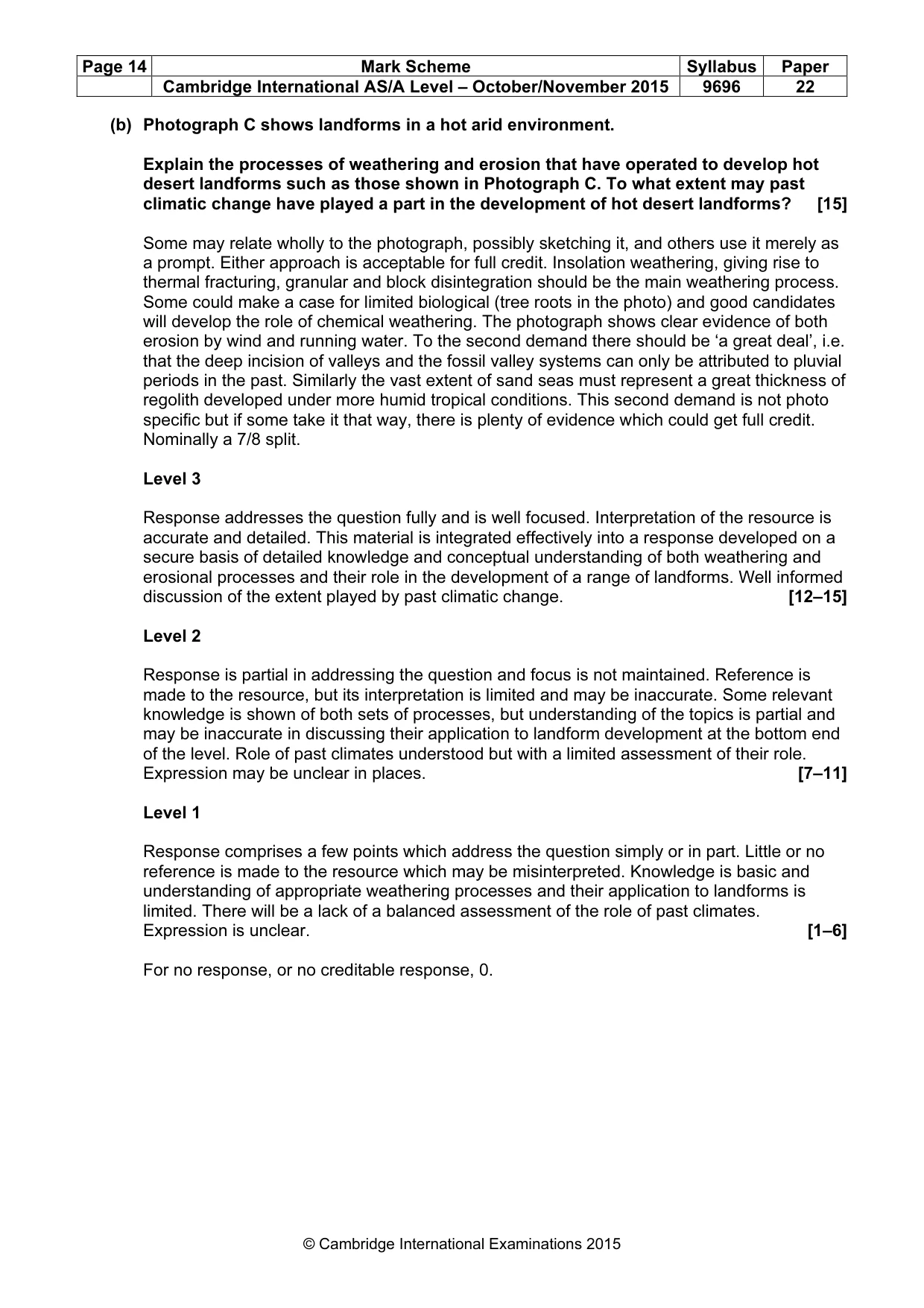 Mark scheme, page 14 of 14