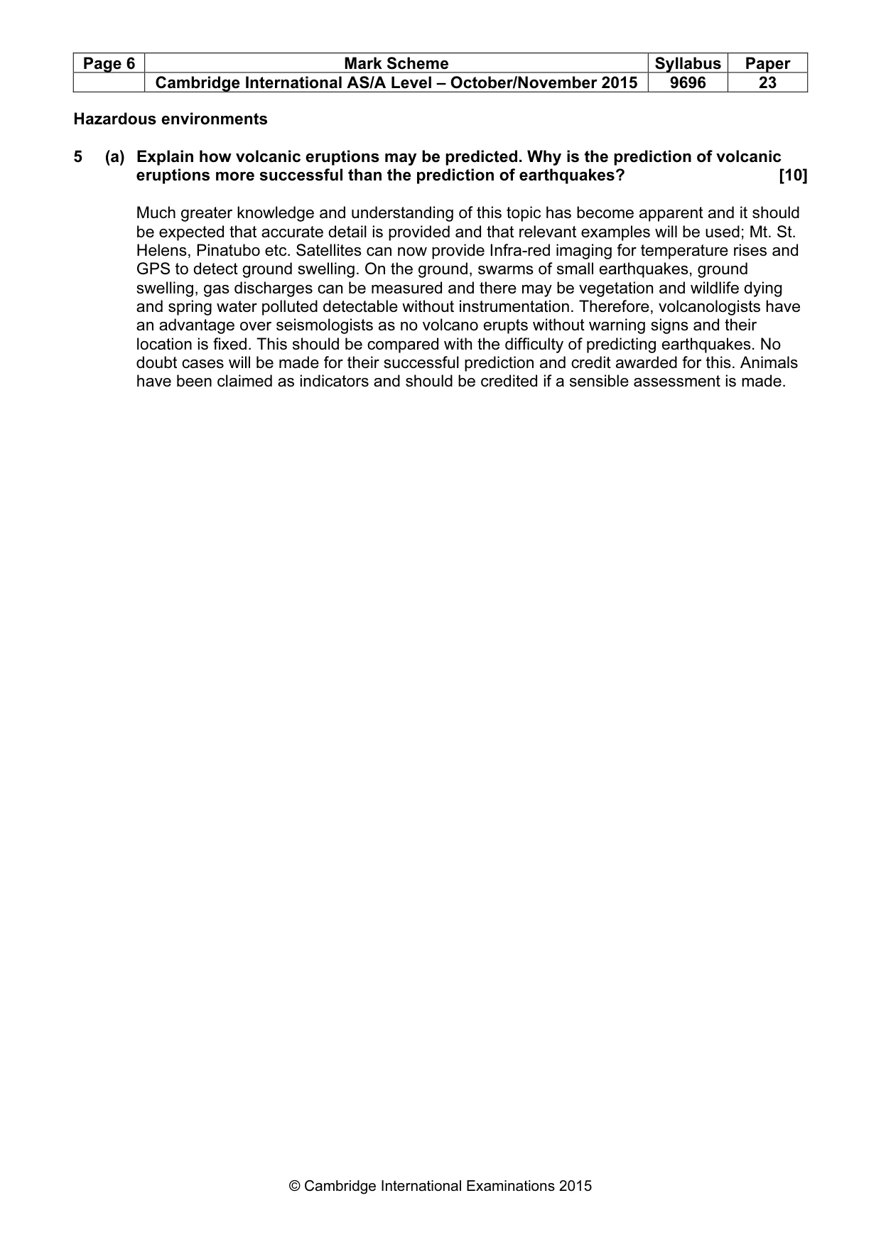 Mark scheme, page 6 of 11