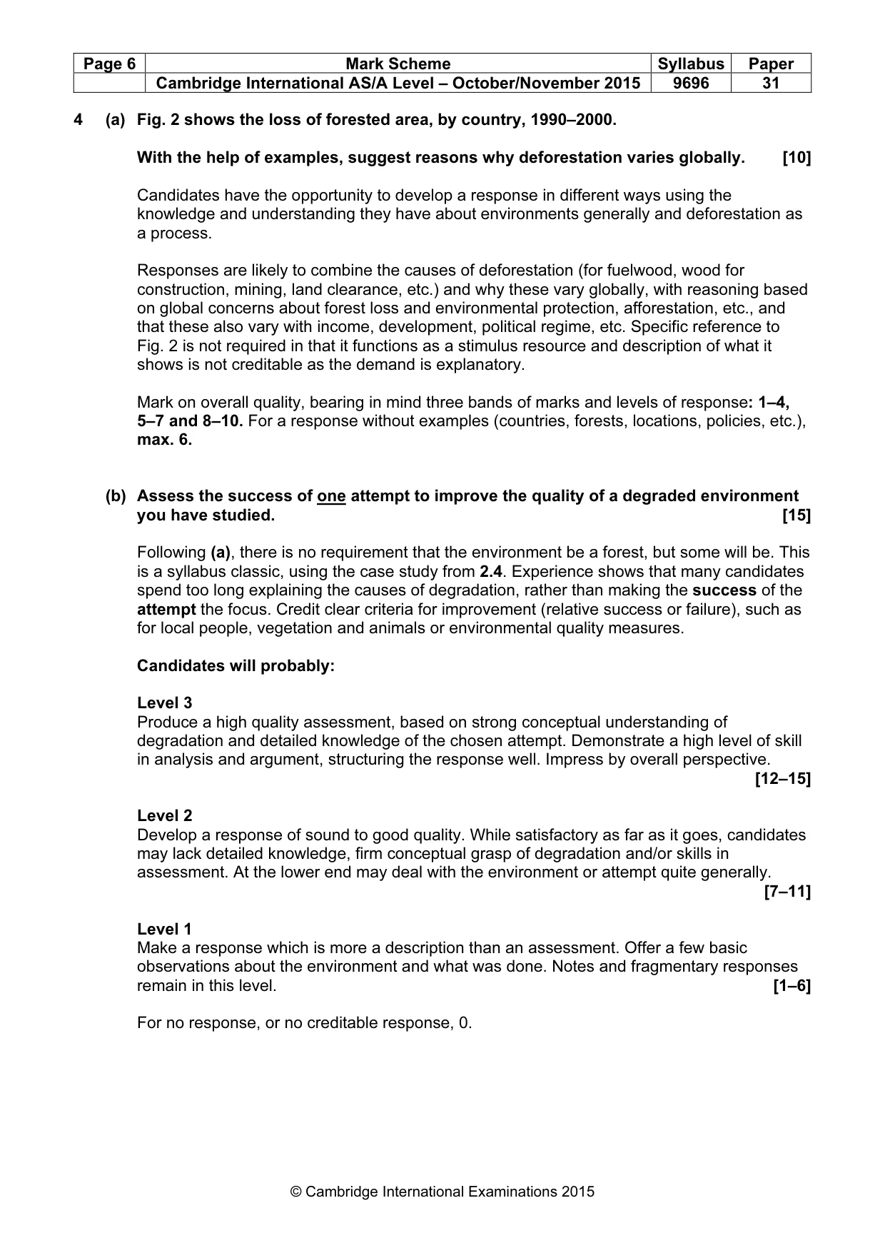 Mark scheme, page 6 of 11