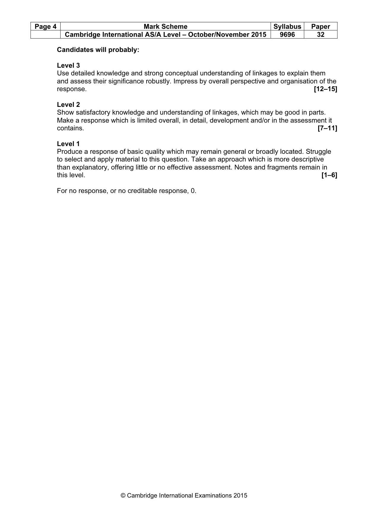 Mark scheme, page 4 of 11