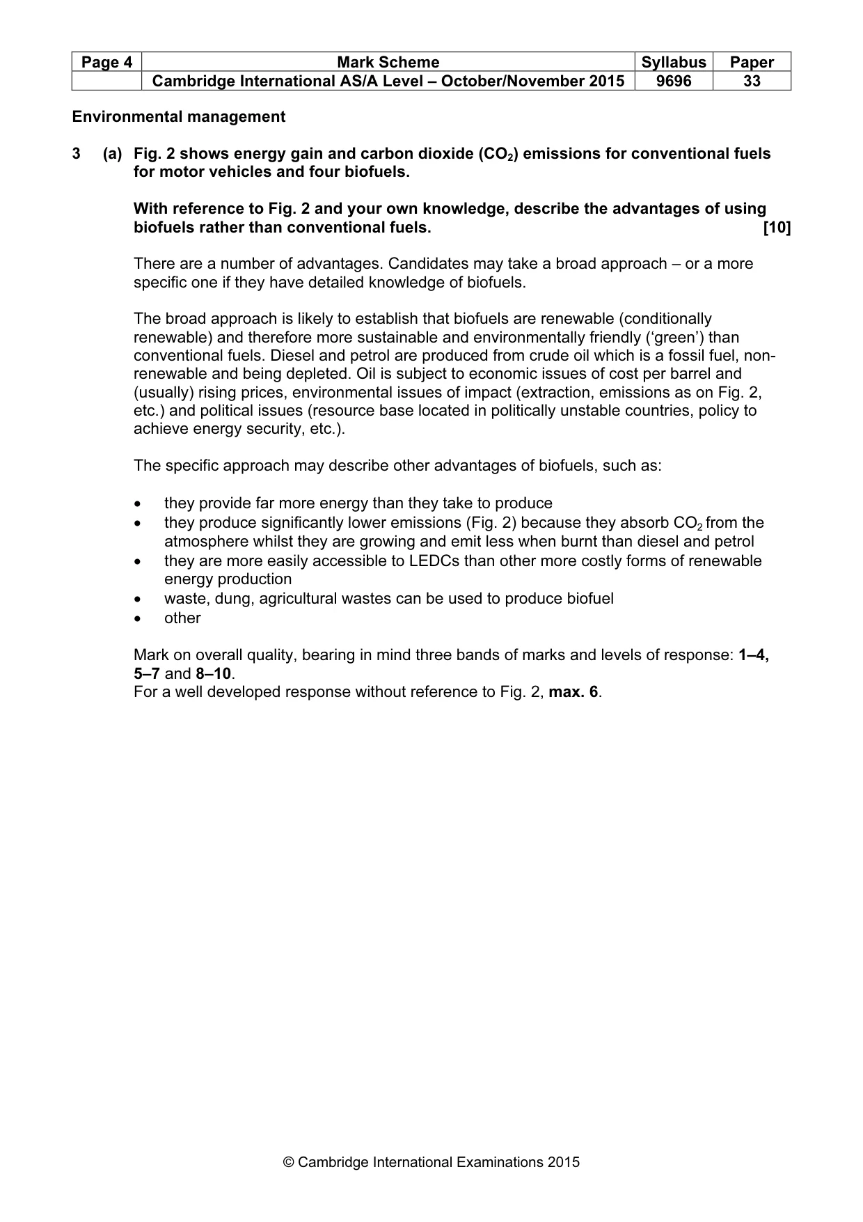 Mark scheme, page 4 of 10