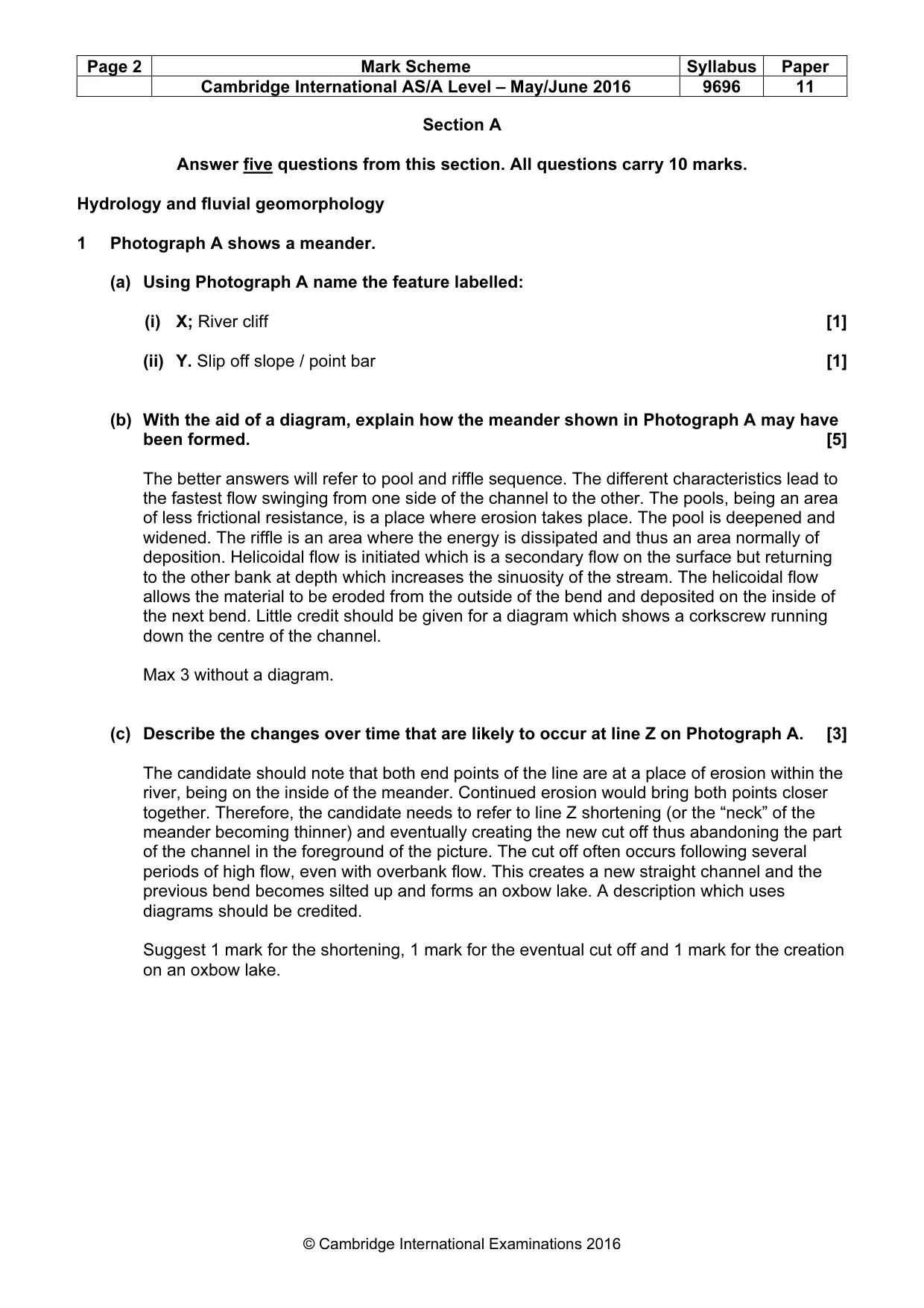 Mark scheme, page 2 of 19