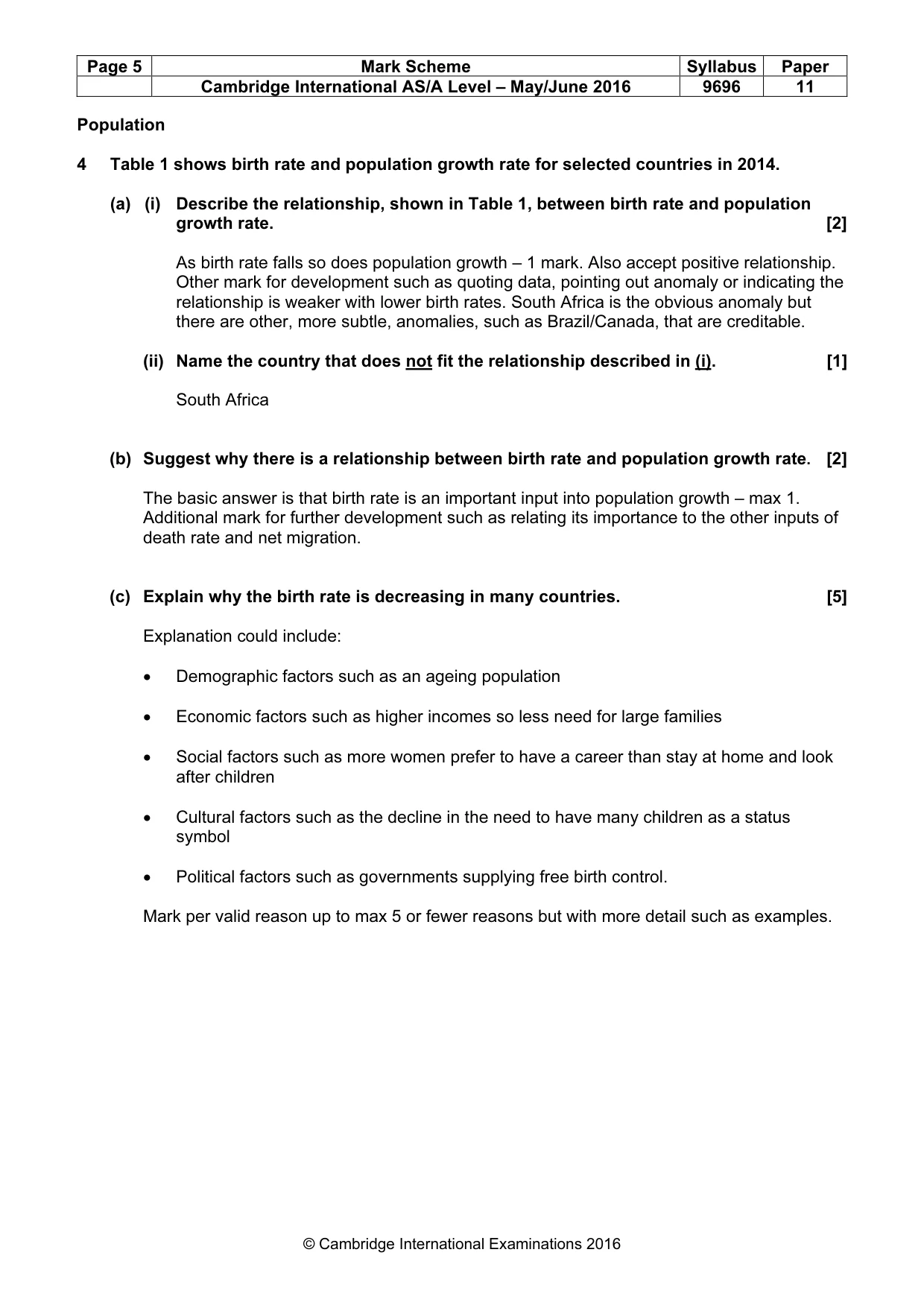 Mark scheme, page 5 of 19