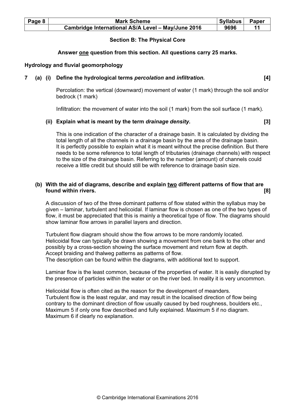 Mark scheme, page 8 of 19