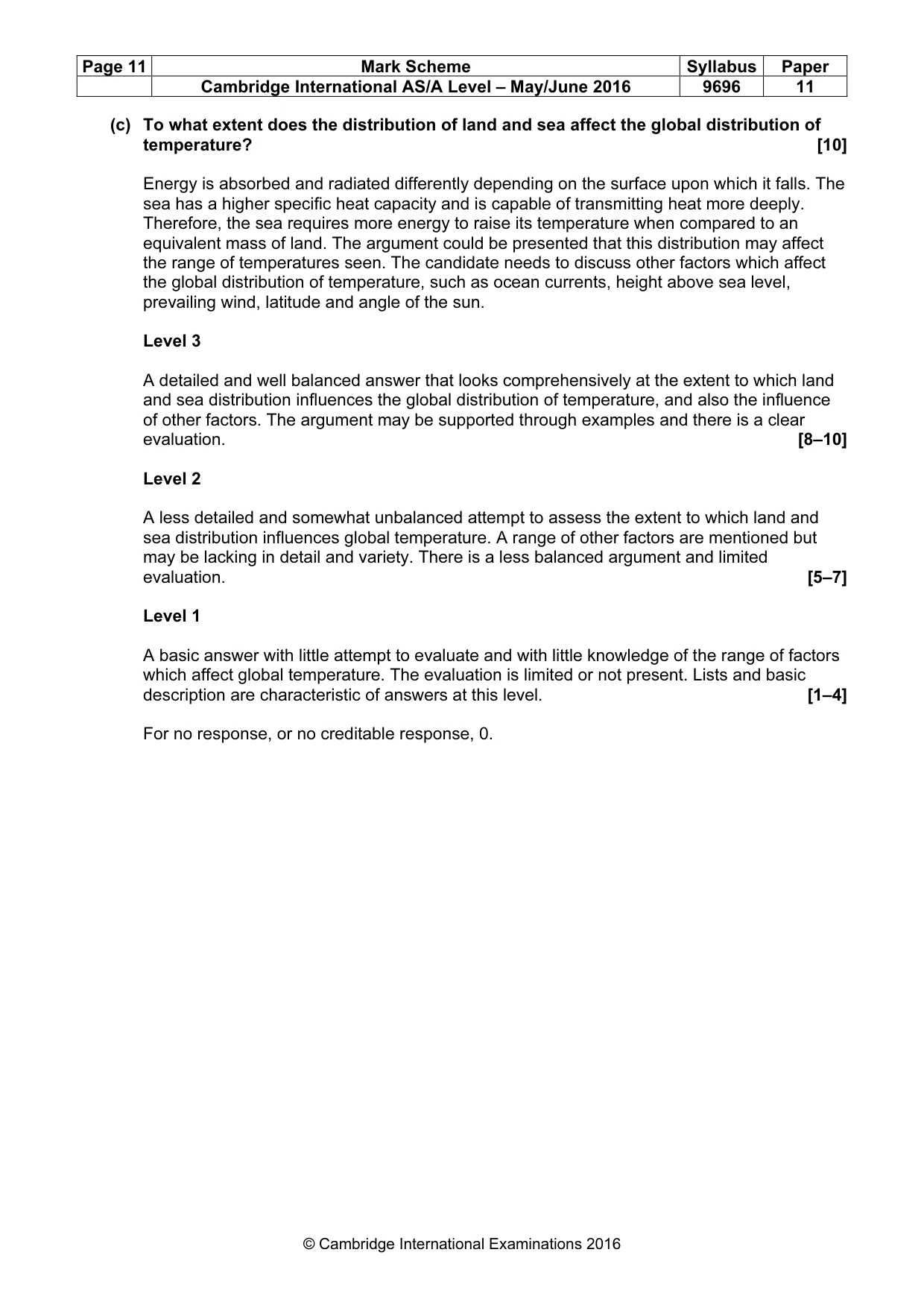 Mark scheme, page 11 of 19