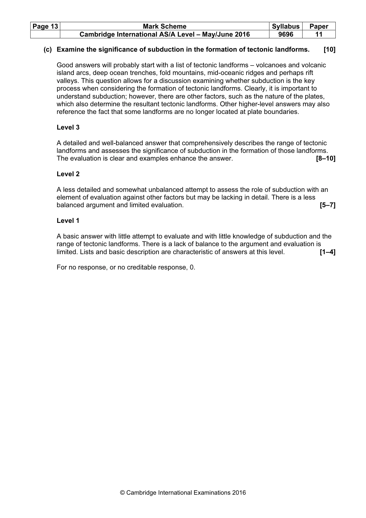 Mark scheme, page 13 of 19