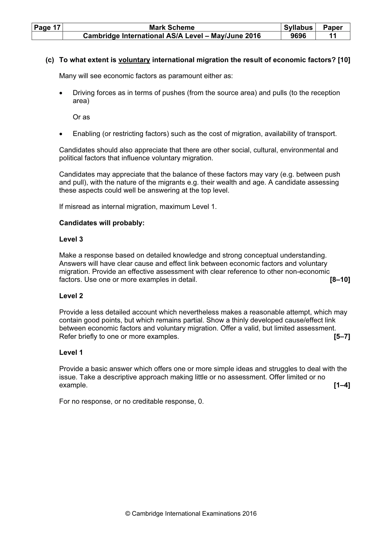 Mark scheme, page 17 of 19