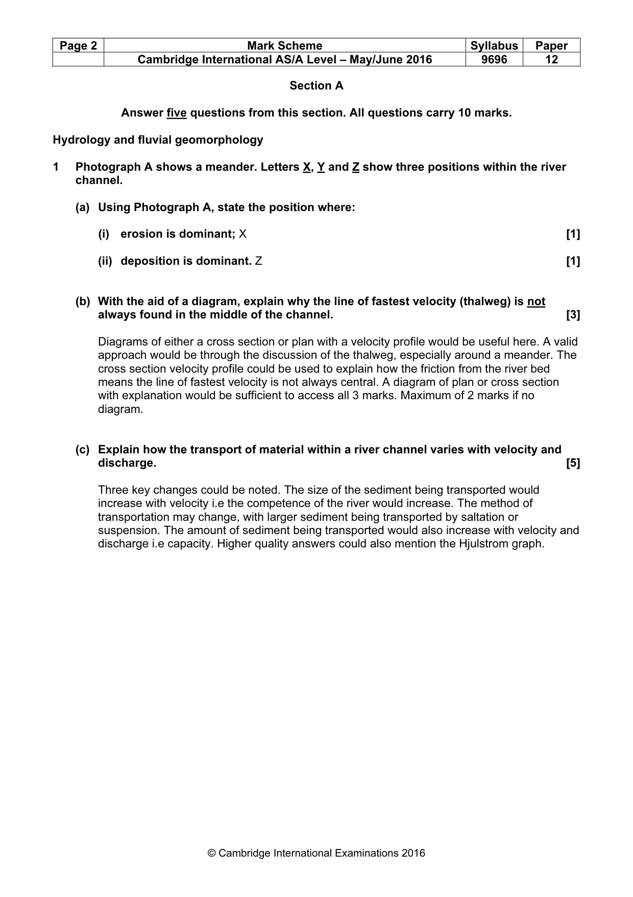 Mark scheme, page 2 of 18