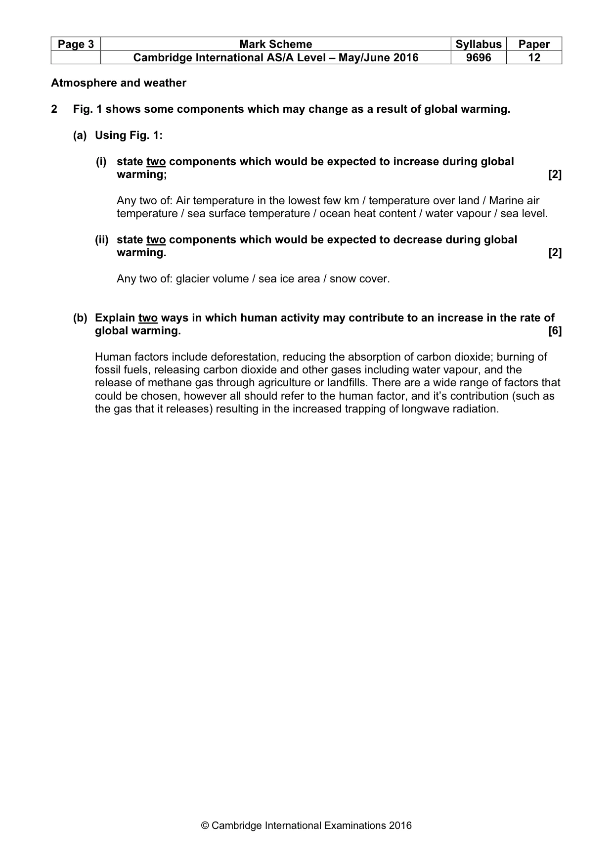 Mark scheme, page 3 of 18