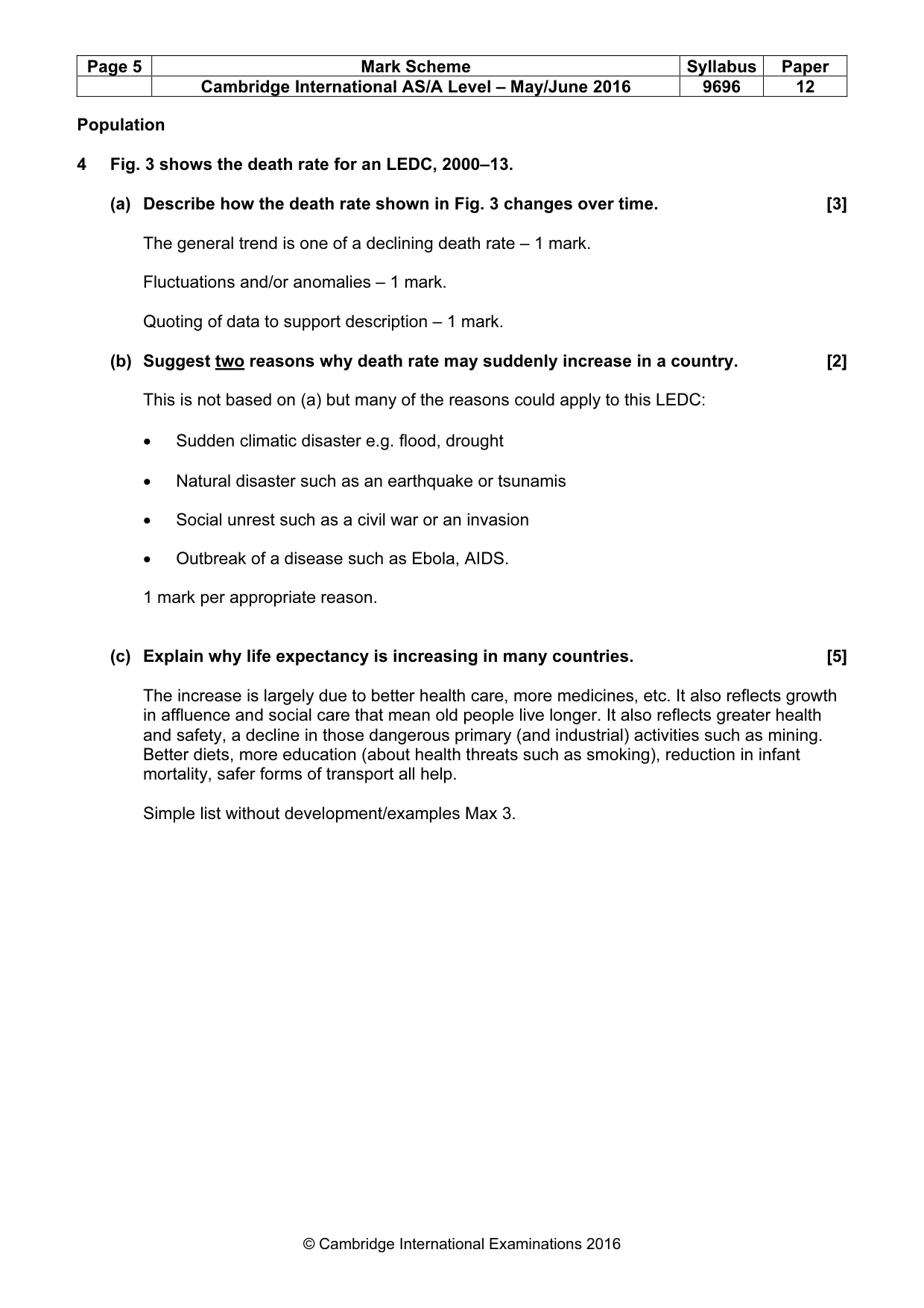 Mark scheme, page 5 of 18