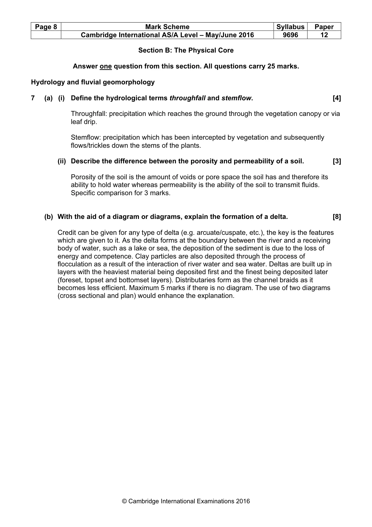Mark scheme, page 8 of 18