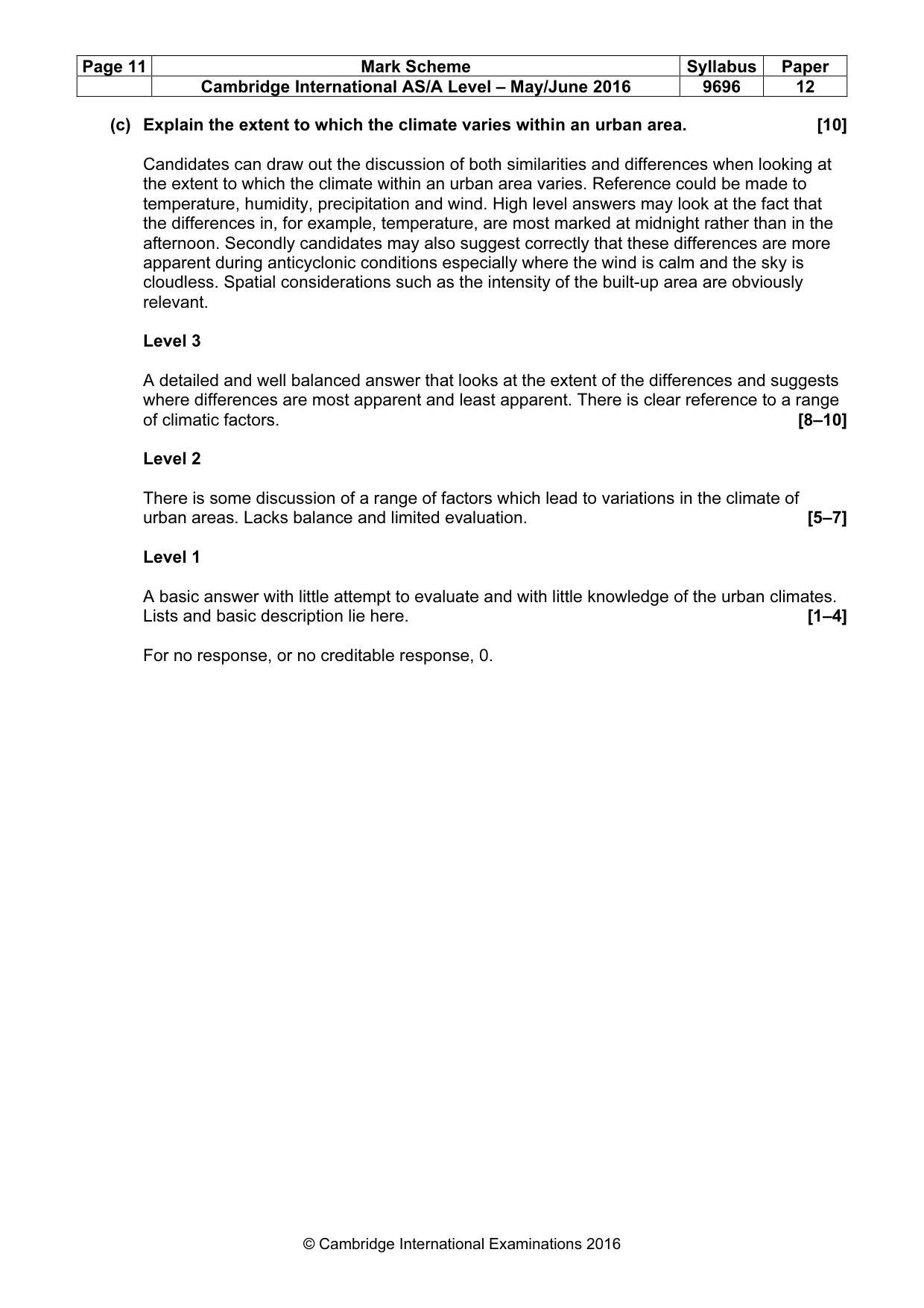 Mark scheme, page 11 of 18