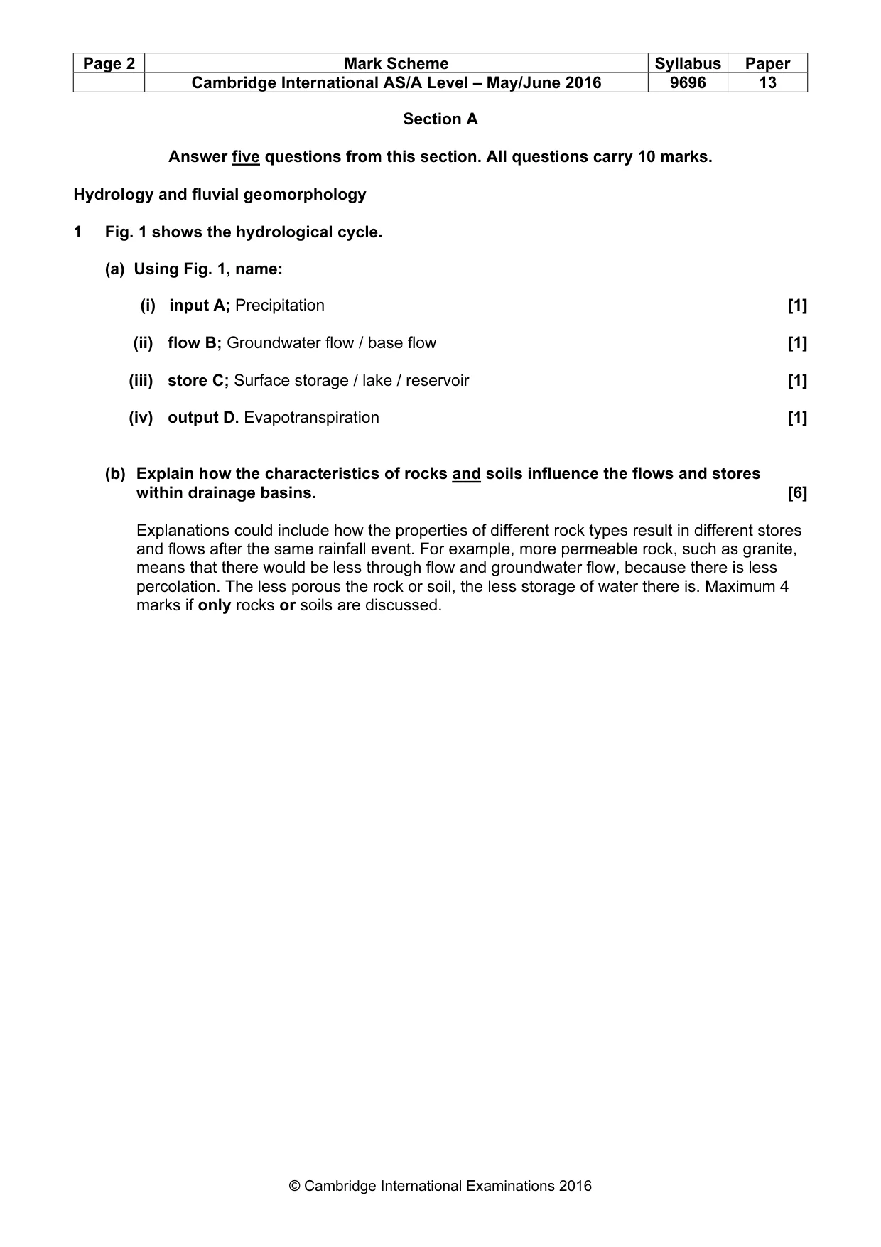 Mark scheme, page 2 of 18